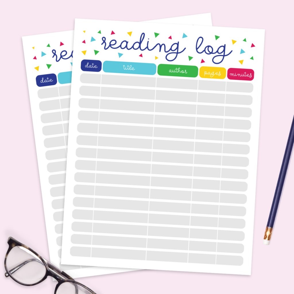 printable reading log