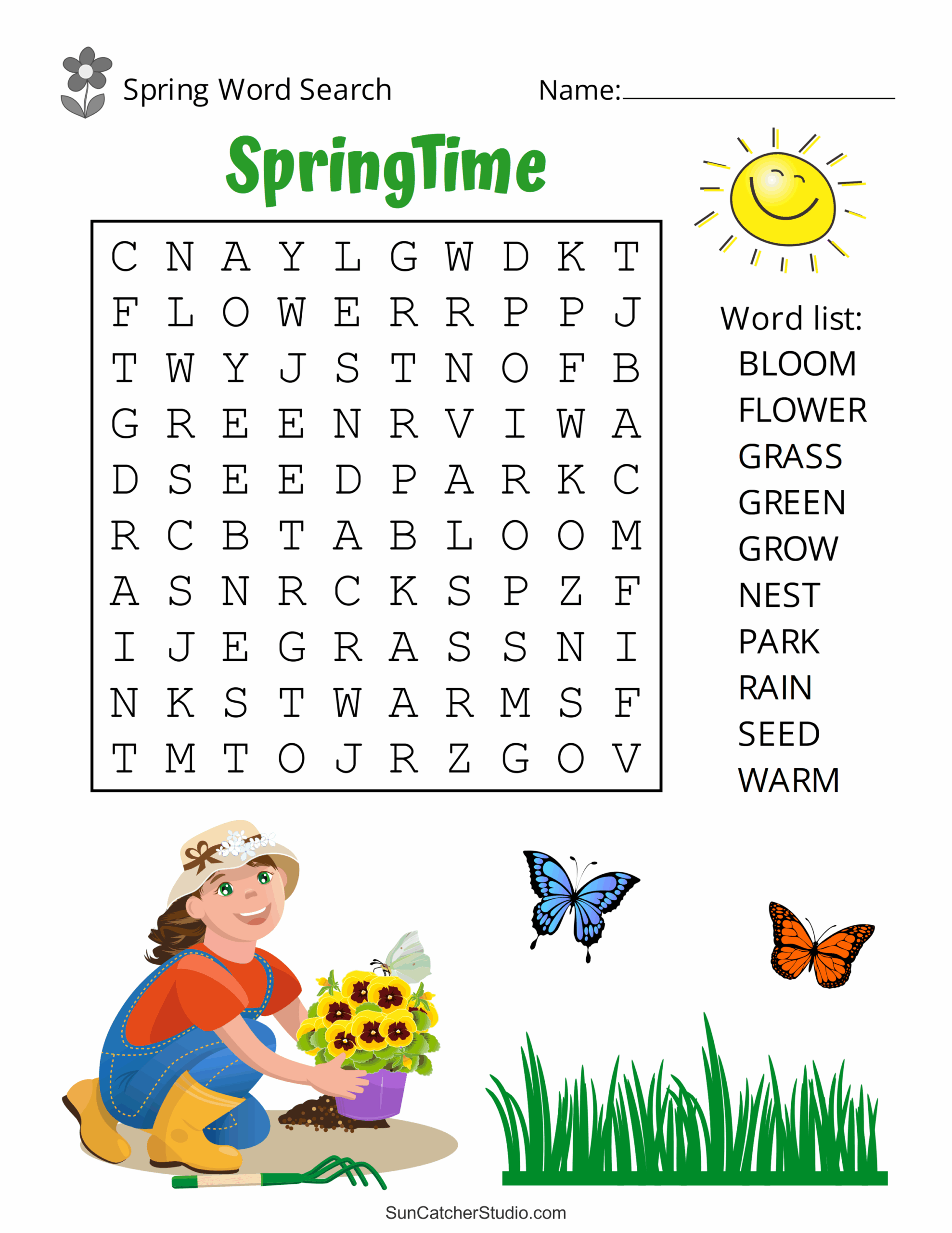 Printable Words Search