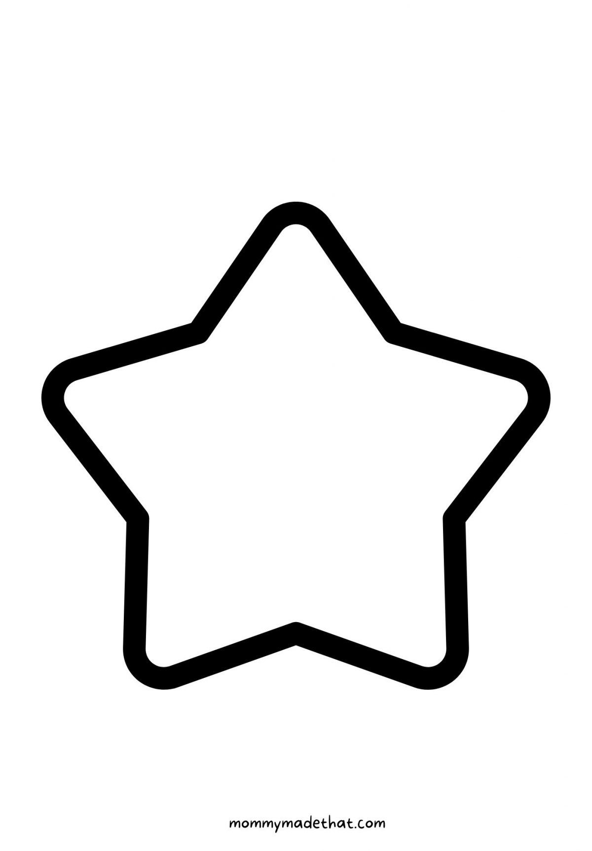 star template printable