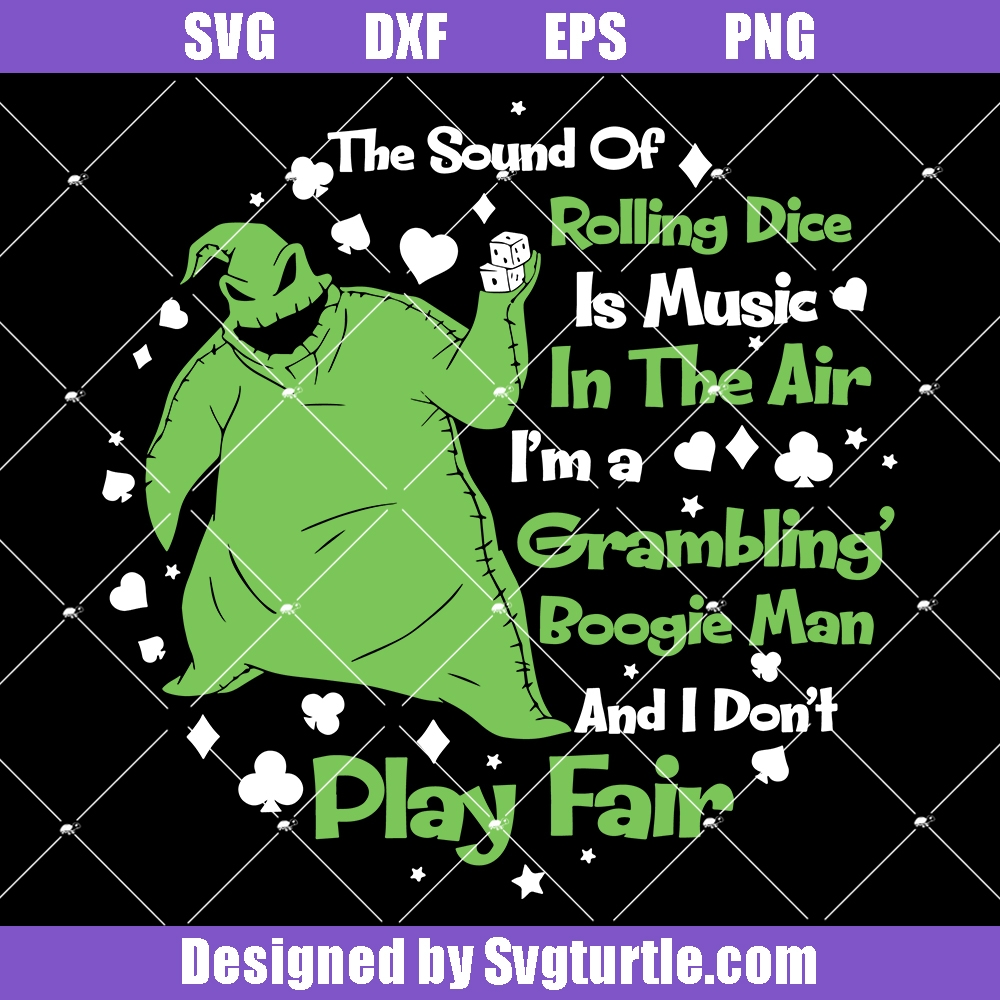 Gambling Dice Boogie Man Svg Halloween Party Svg Oogie