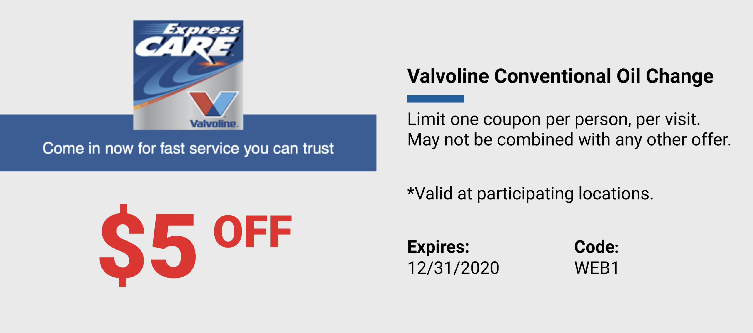 valvoline oil change coupon $25 off printable