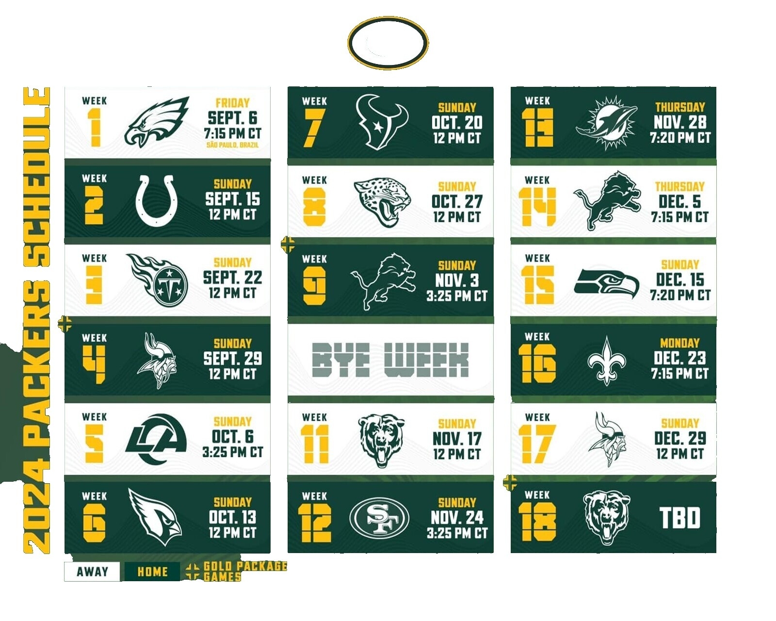 packers schedule 2024 printable