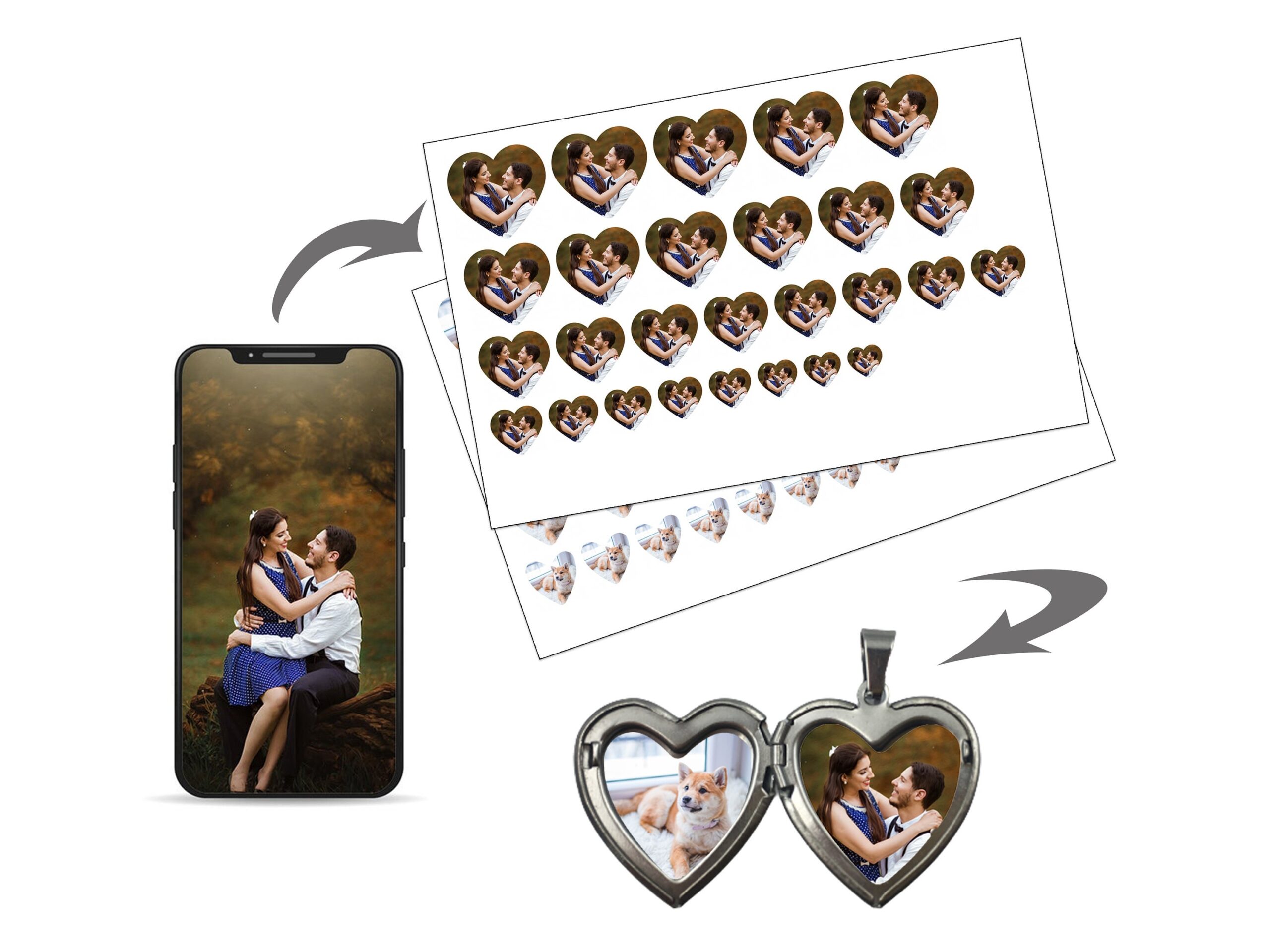 printable locket photos