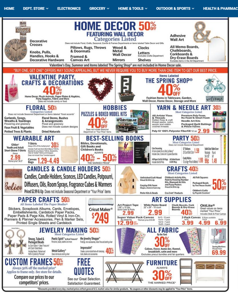hobby lobby coupon in-store printable