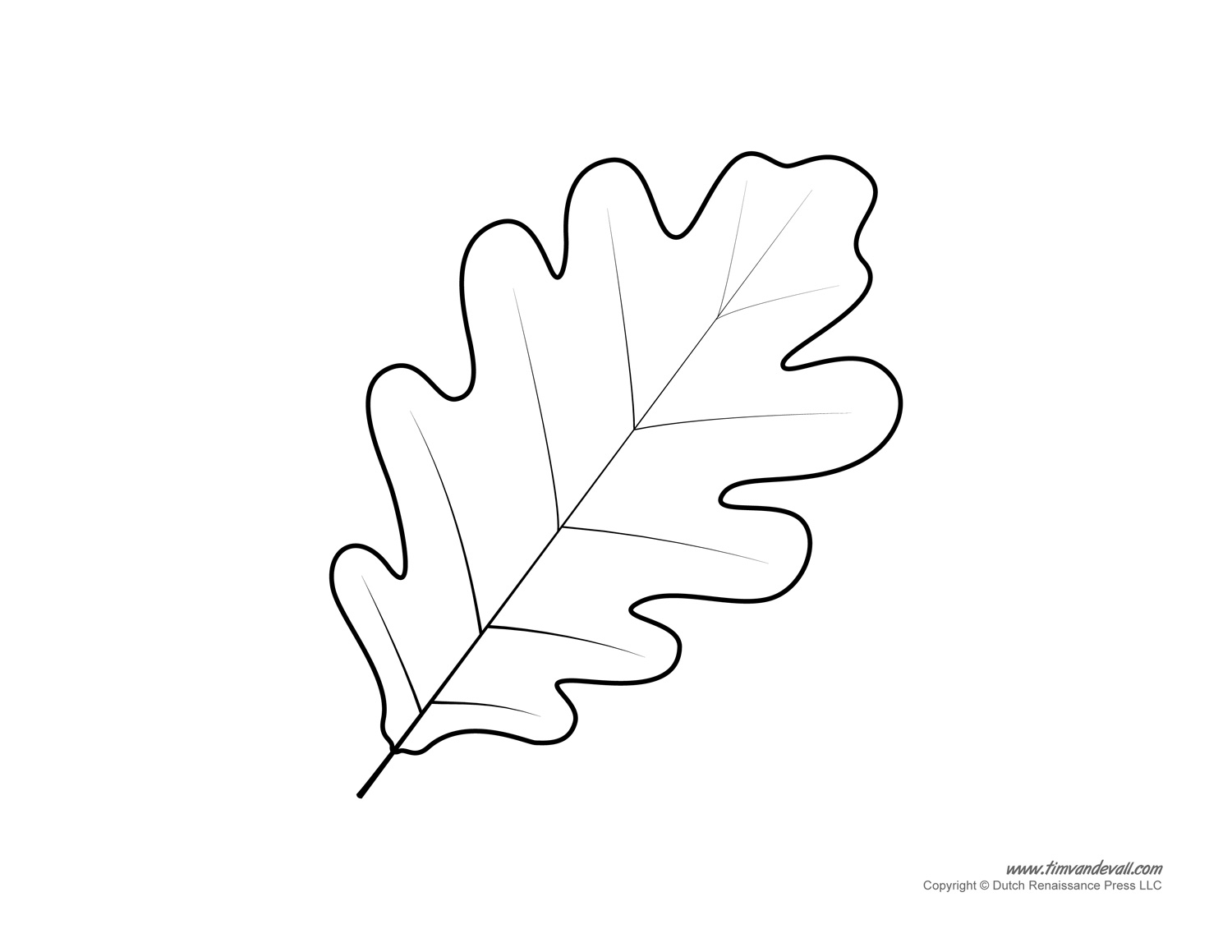 leaf template printable
