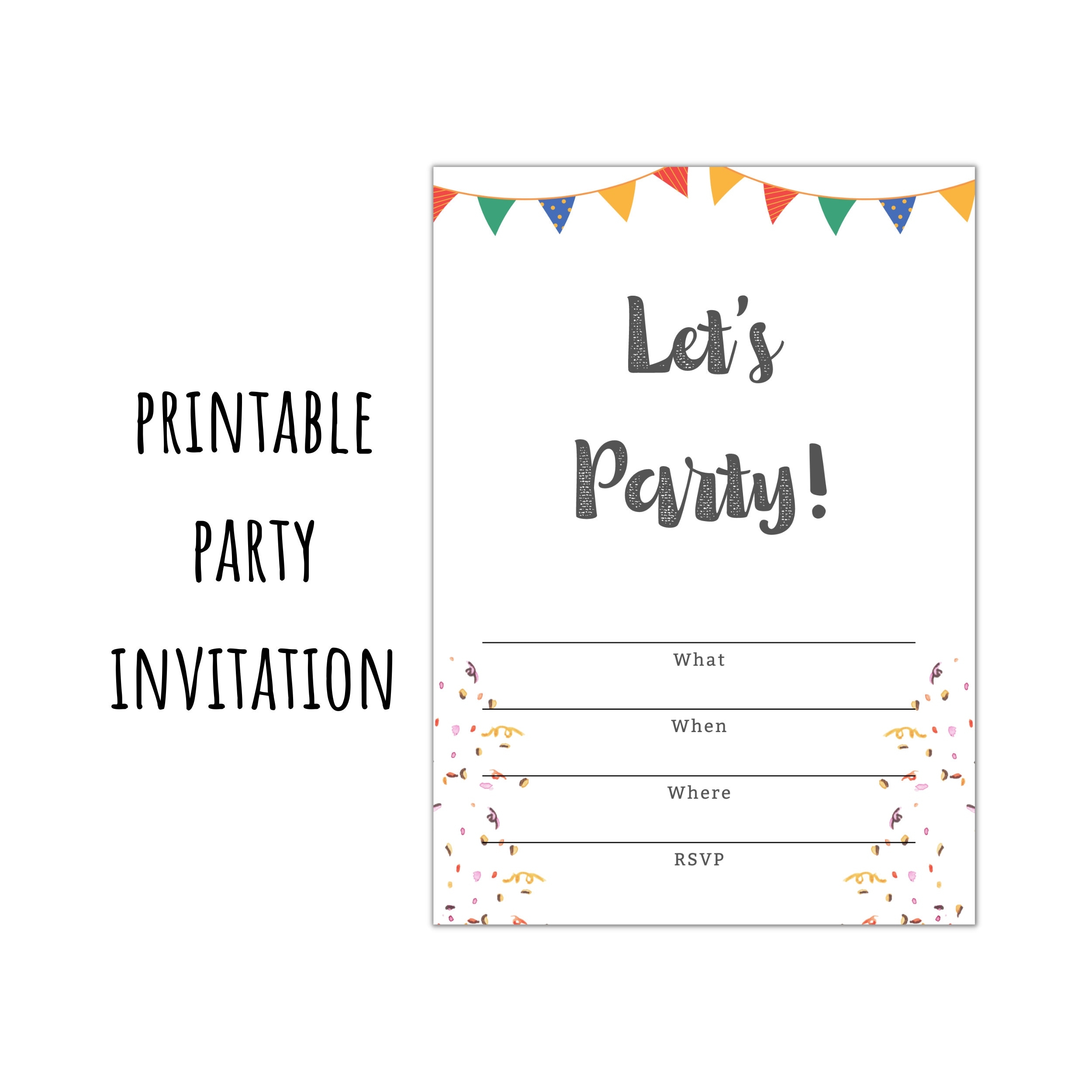 printable birthday invitations