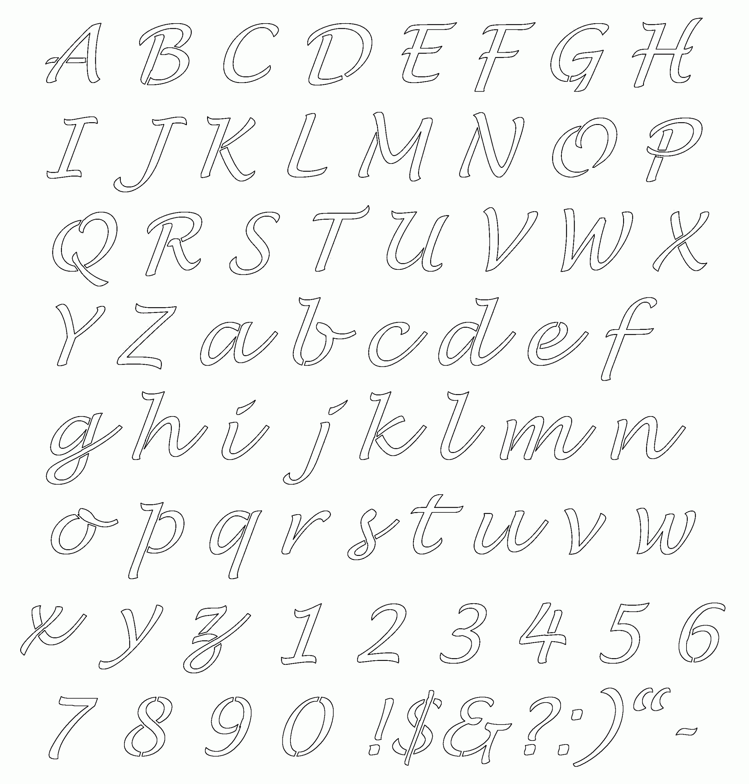 Letter Stencils Discover 8 Stencils Ideas Lettering Alphabet Letter Stencils Printables And More