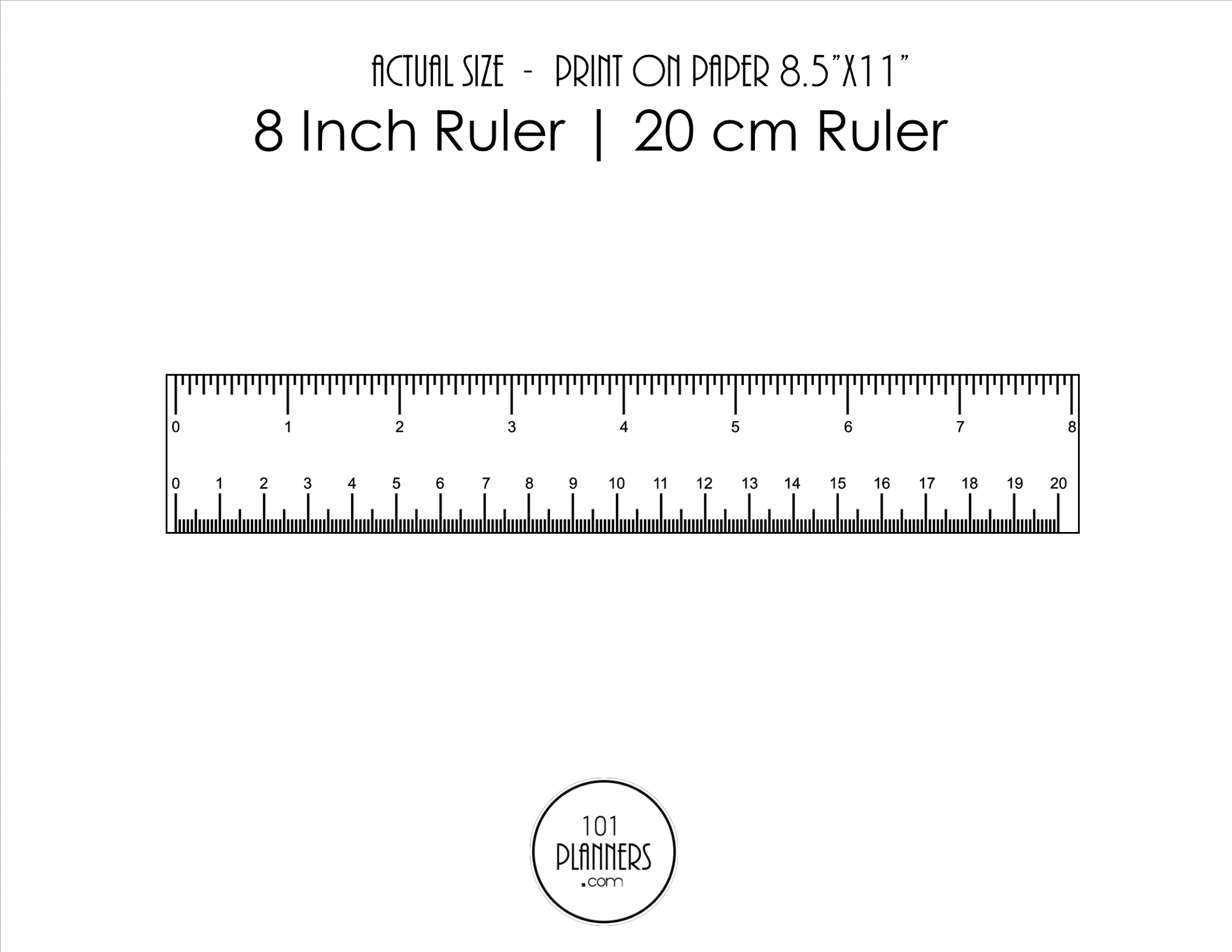 Life Size Ruler Cm Shop