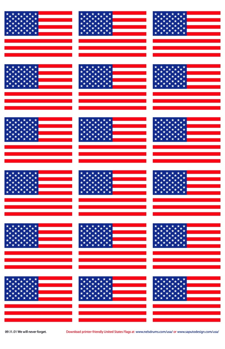printable american flag