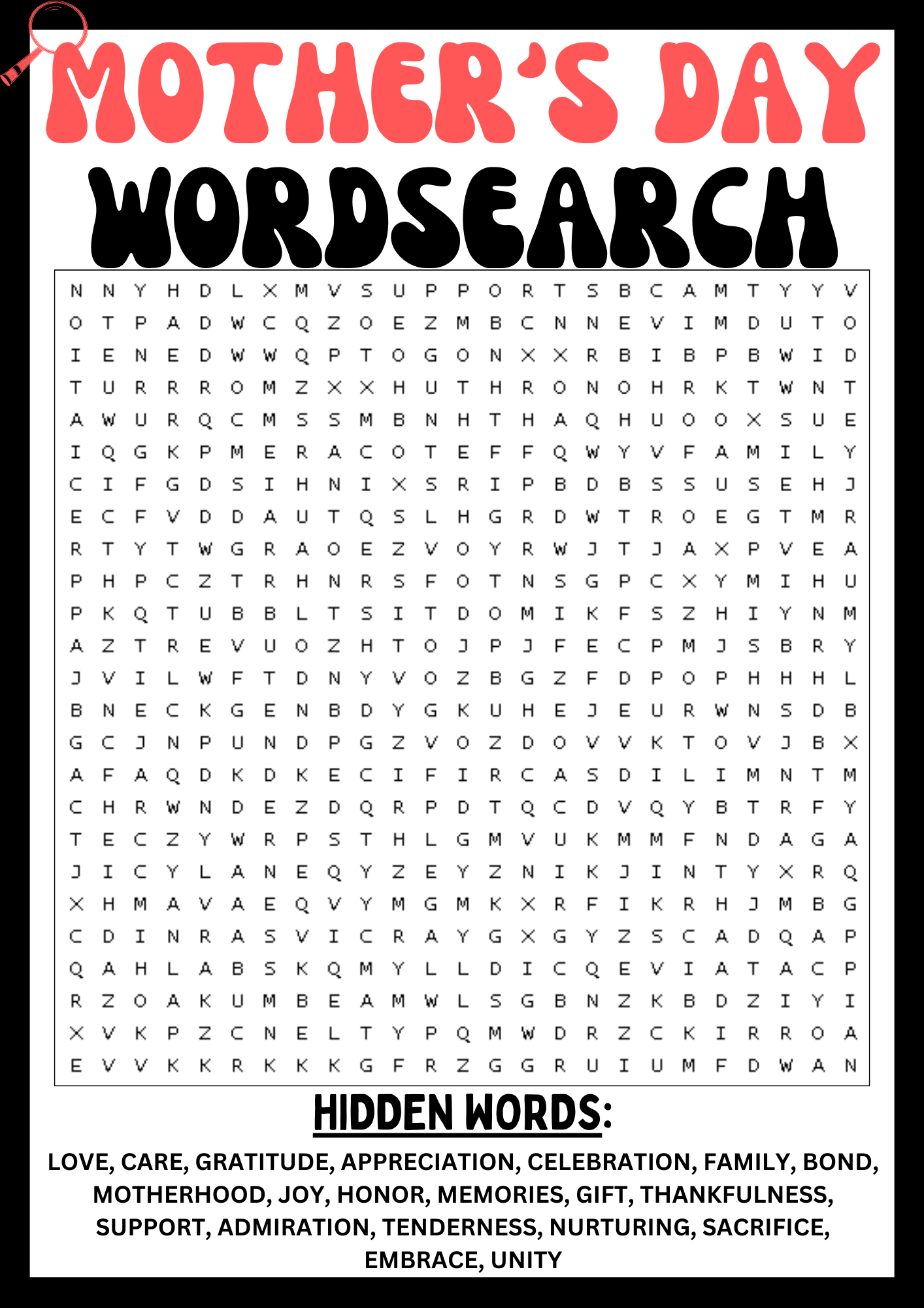 word search printable puzzles
