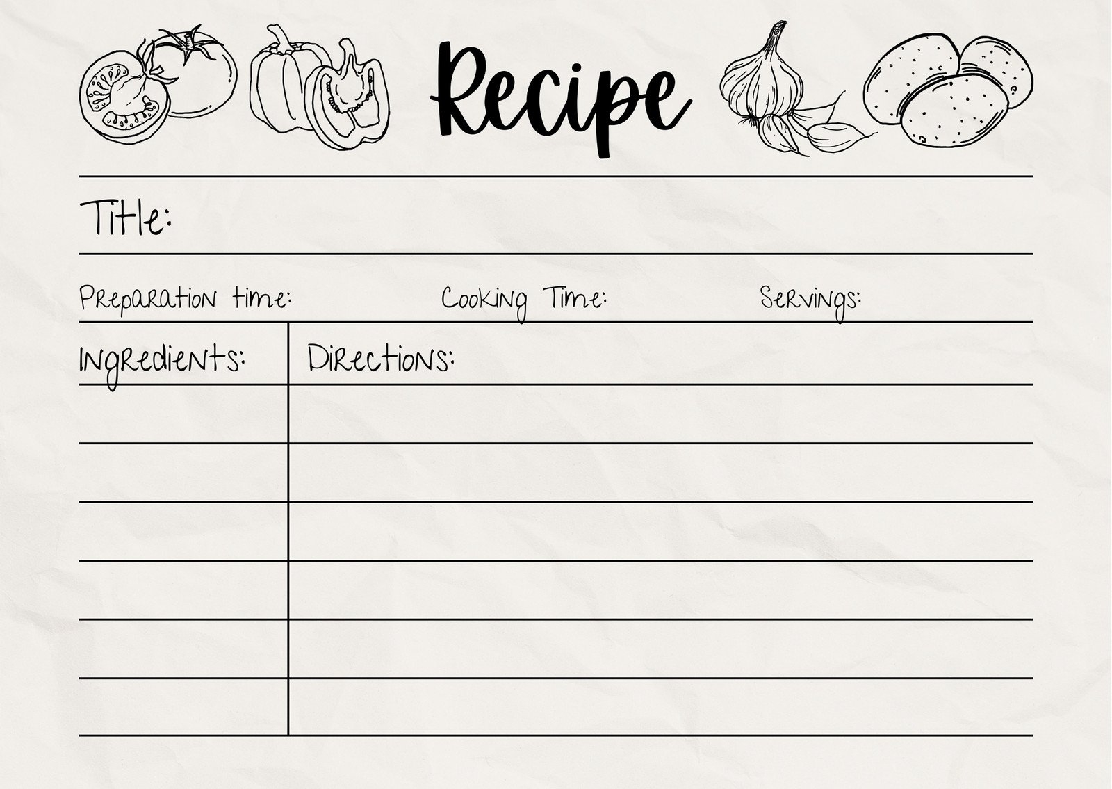 Page 2 Free Custom Printable Recipe Card Templates Online Canva
