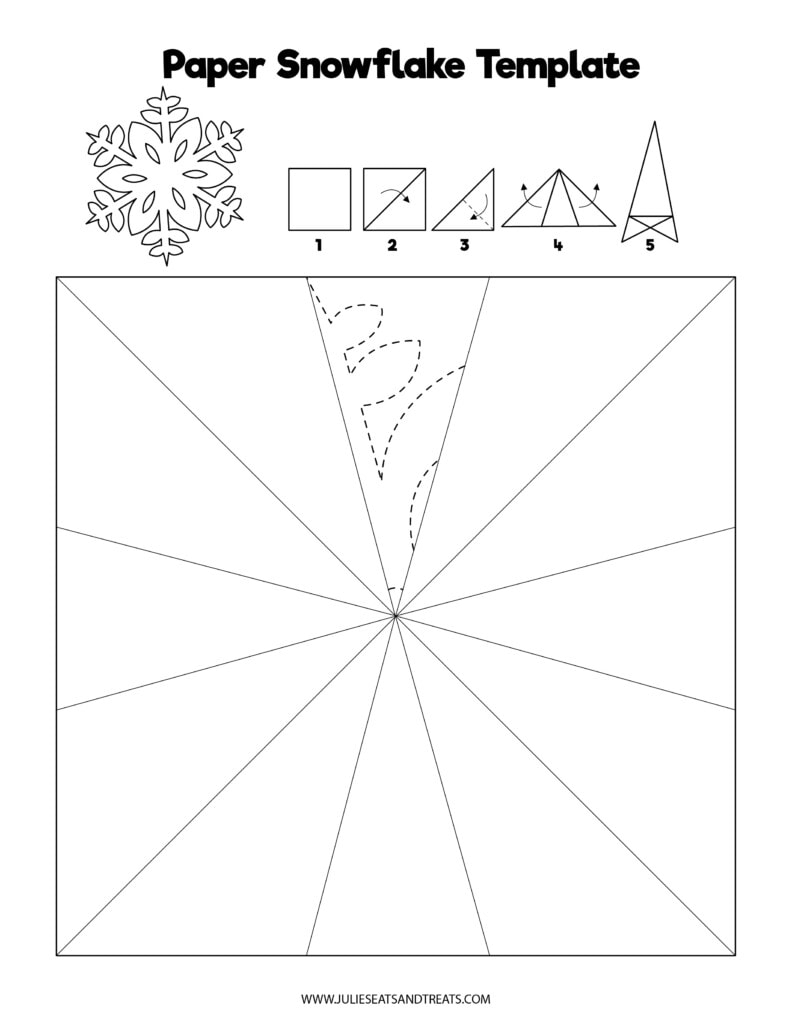 snowflake template printable