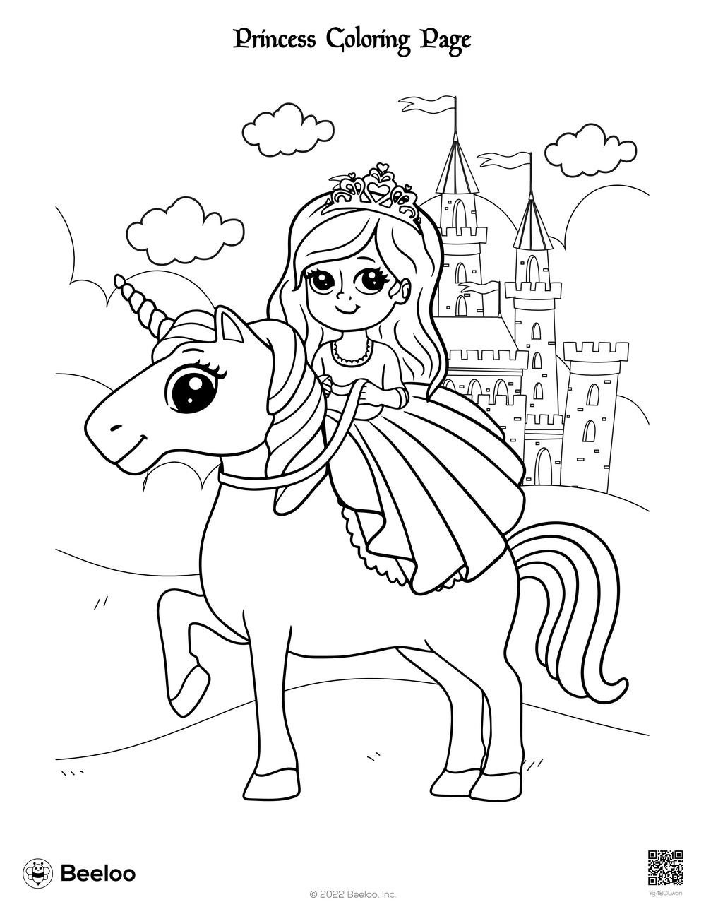 princess coloring pages printable