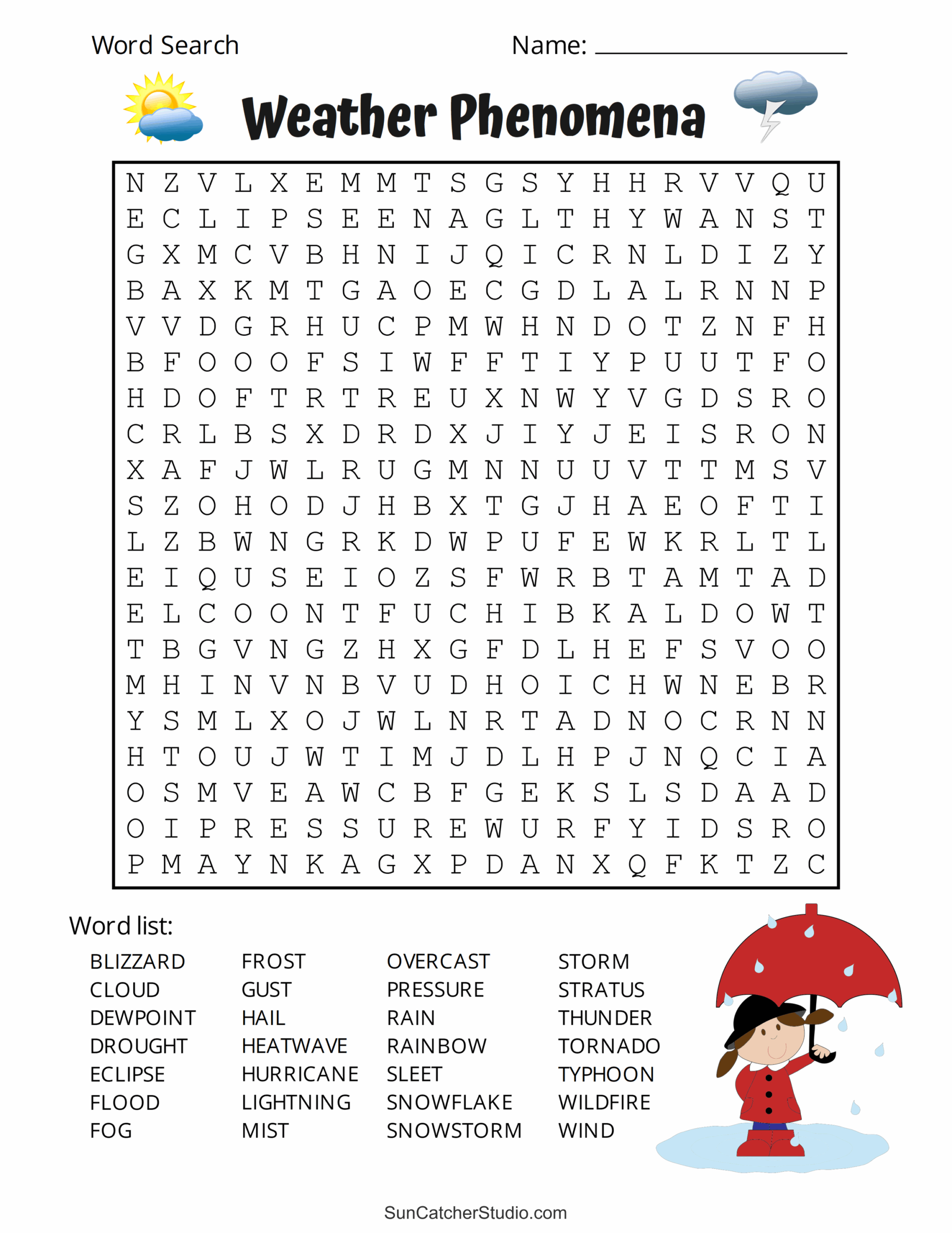Printable Word Find