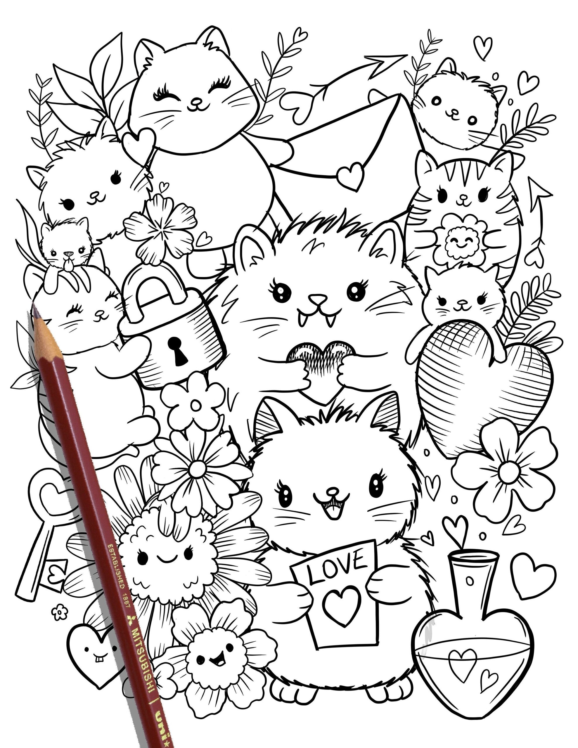 Cat Coloring Printables