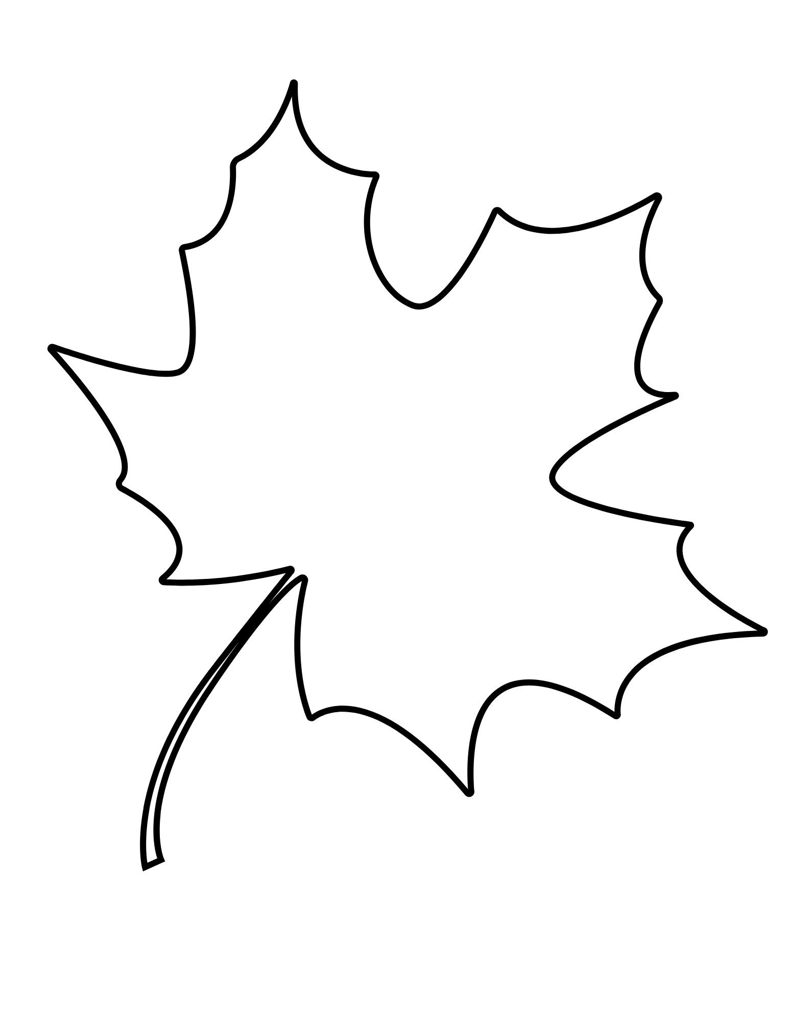 Leaf Template Printable