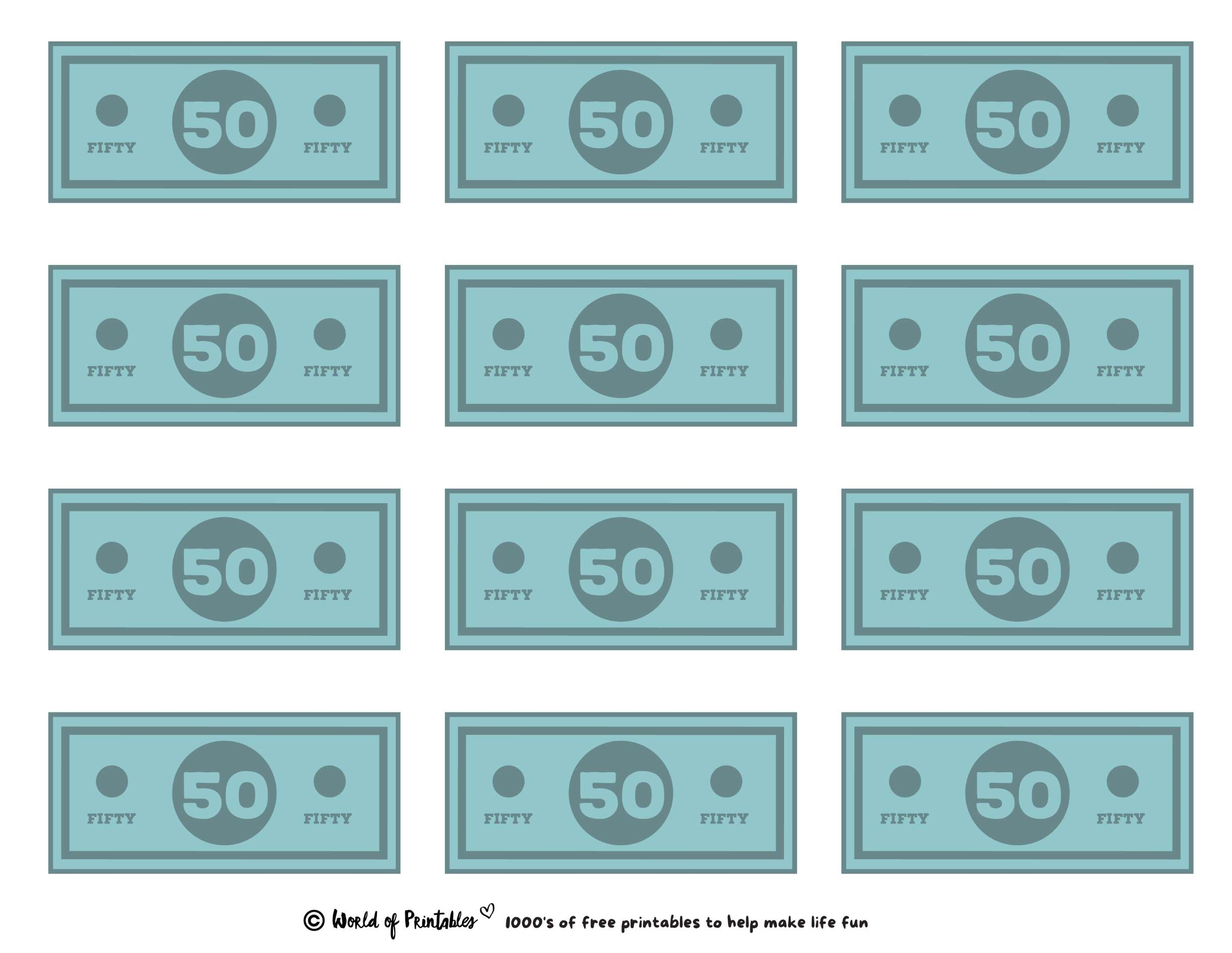 printable play money