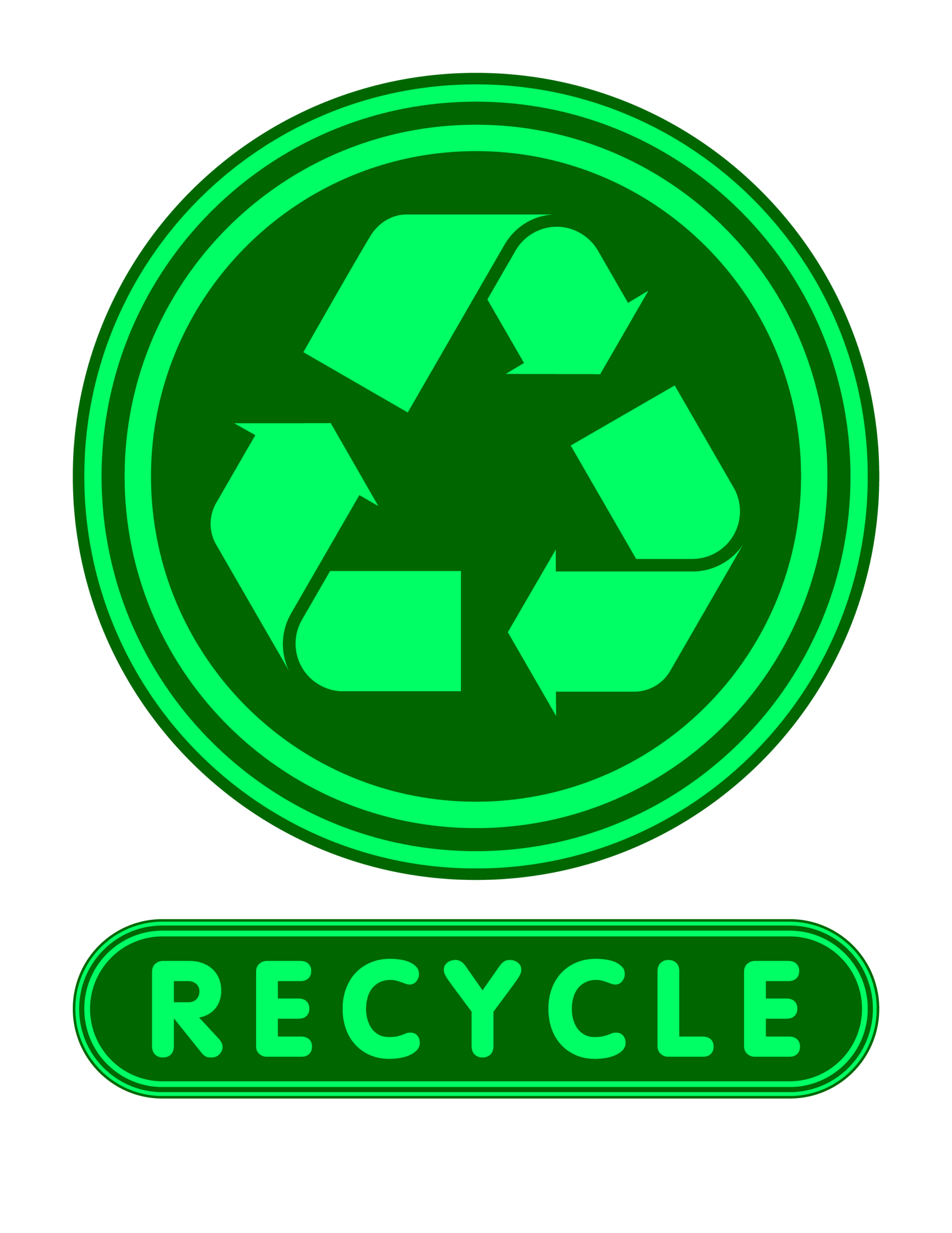 Printable Recycle Sign Printable Party Favors