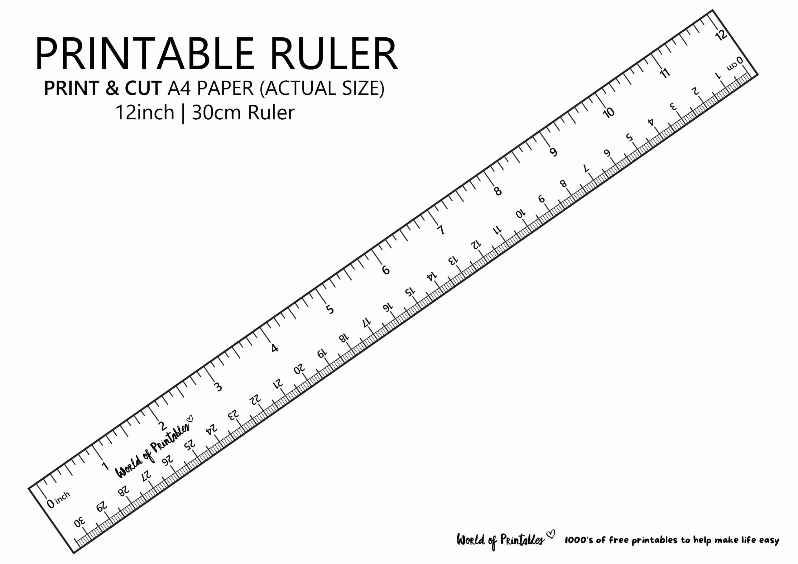 Printable Ruler Cm