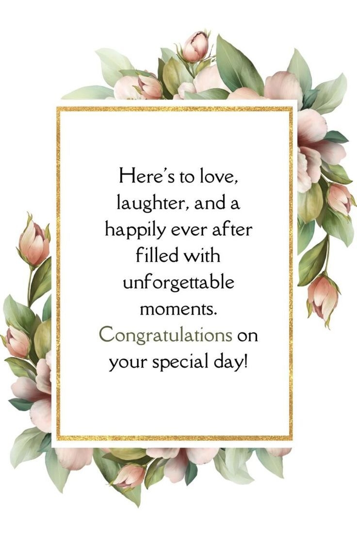 Printable Wedding Card Messages