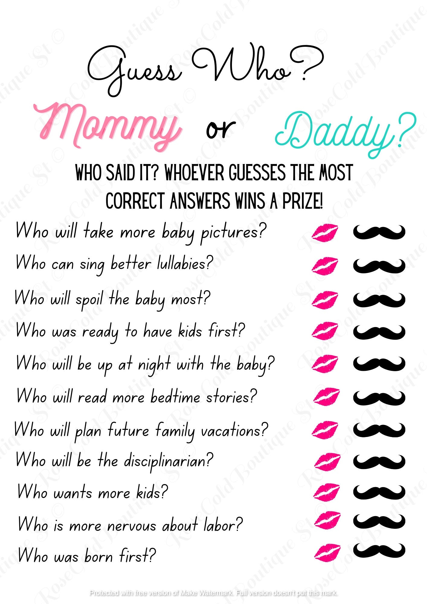 Printables For A Baby Shower Baby Shower Baby Shower Game Baby Shower Games Baby Shower Games Printable Games Instant Download Etsy