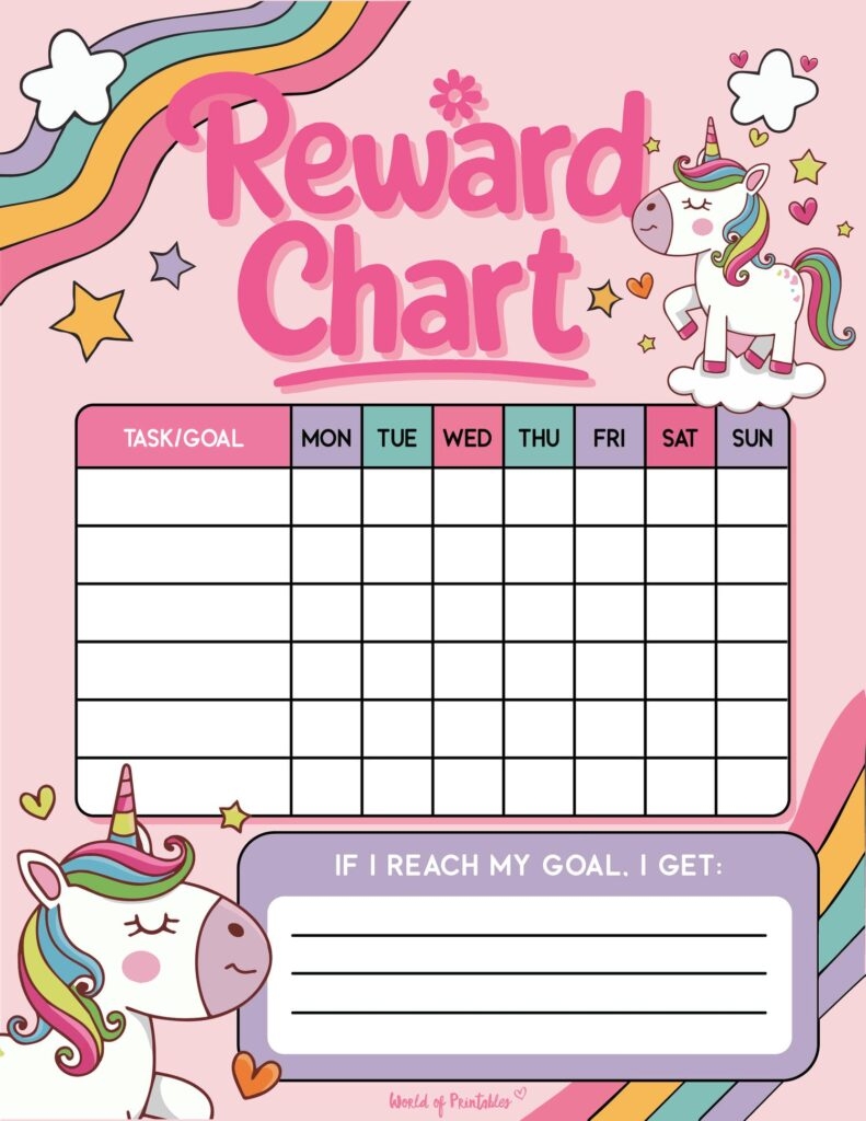 sticker chart printable