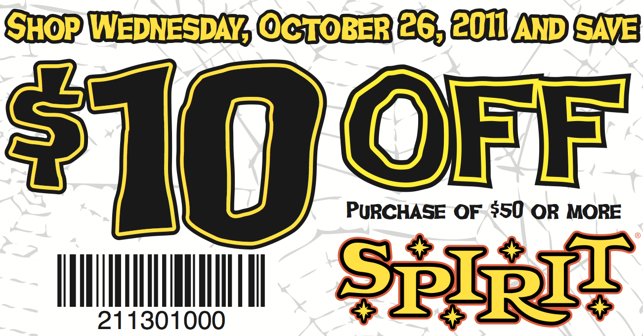 Spirit Halloween Coupon 10 Off 50 Living Rich With Coupons 