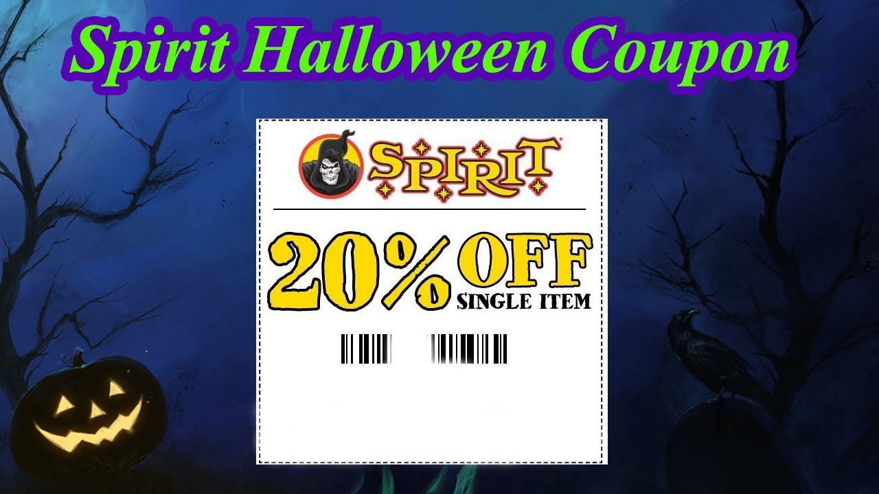Spirit Halloween Coupon YouTube