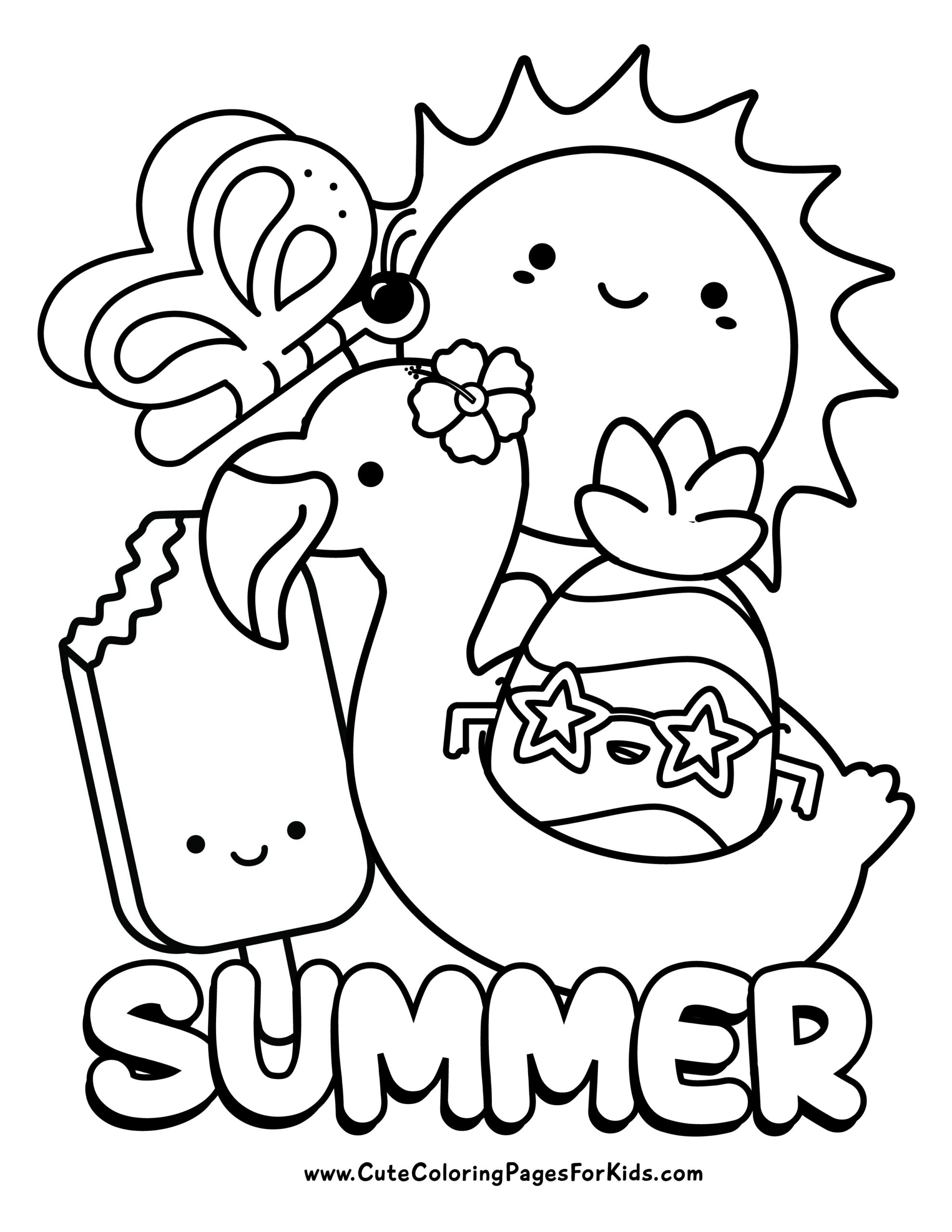 Free Printable Summer Coloring Pages