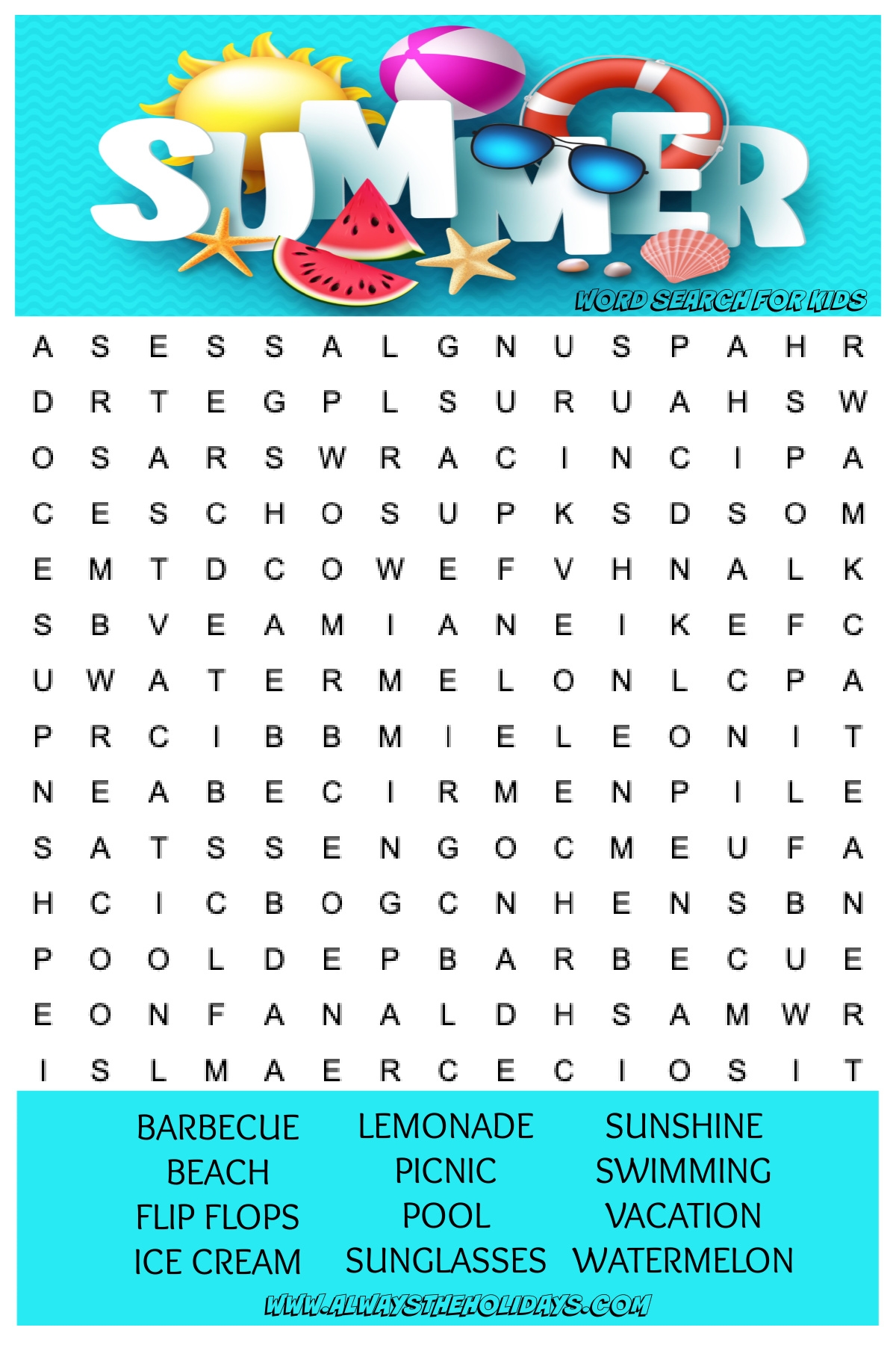 printable search word