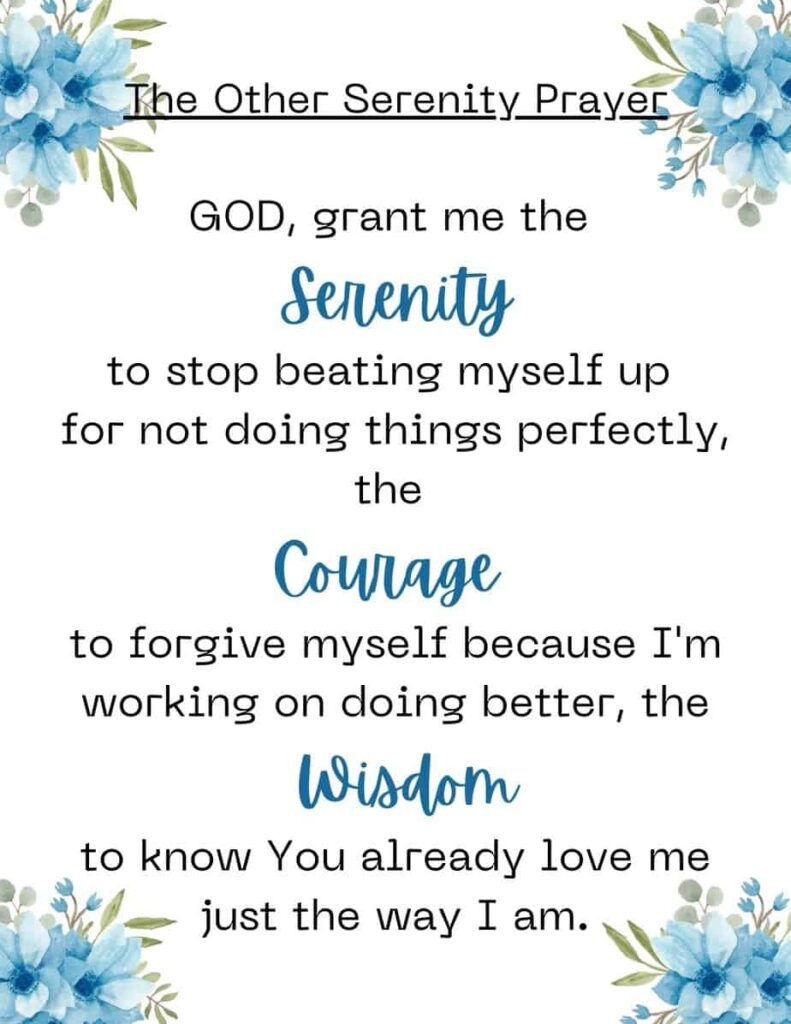 serenity prayer printable