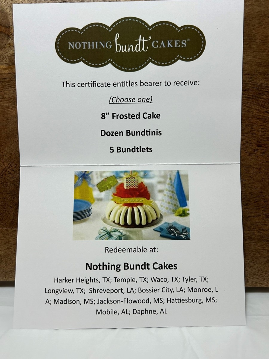 When Do You Get Nothing Bundt Cakes Birthday Gift Nothng Bundt Cakes Brthday Decoratons Claudo Turpn Coupon 5 Off