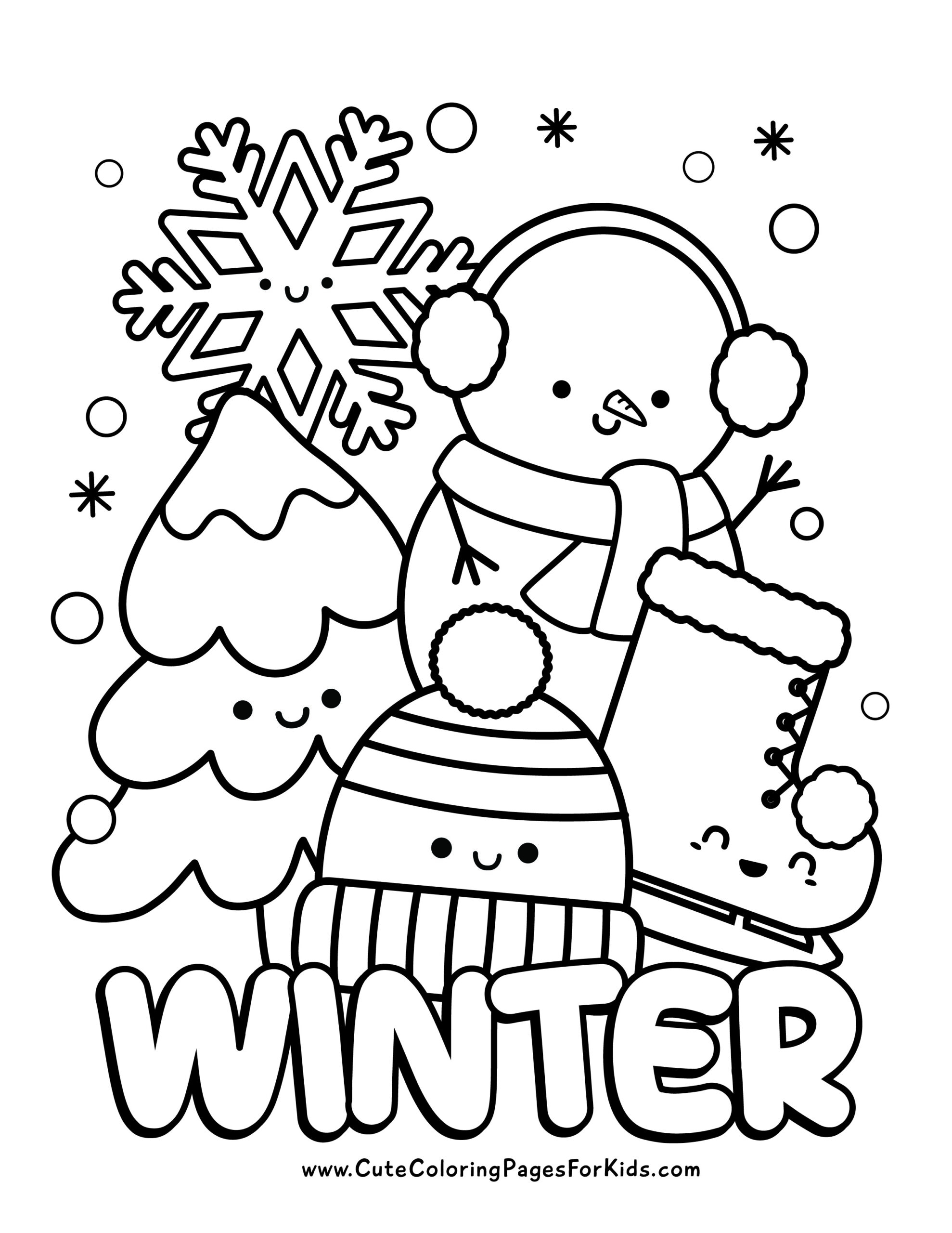 Winter Coloring Pages Printable