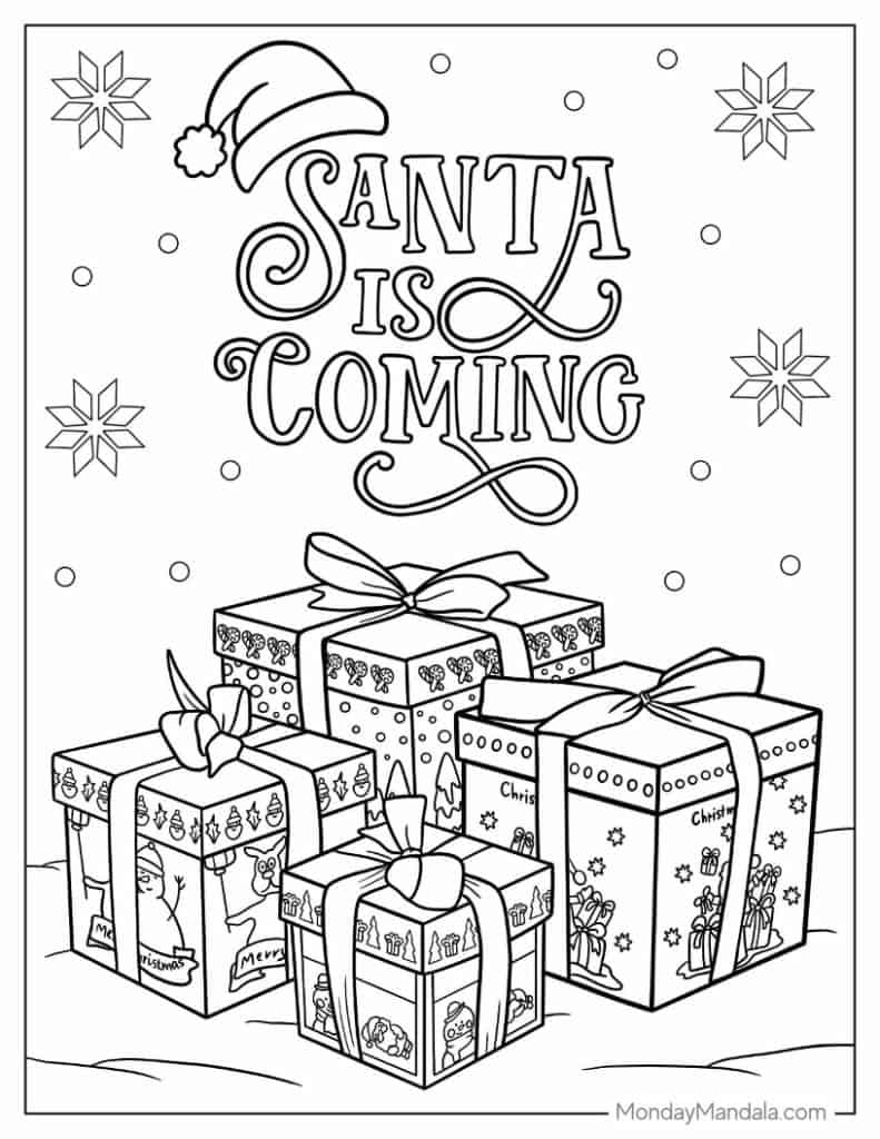 Christmas Coloring Pages Printable Pdf
