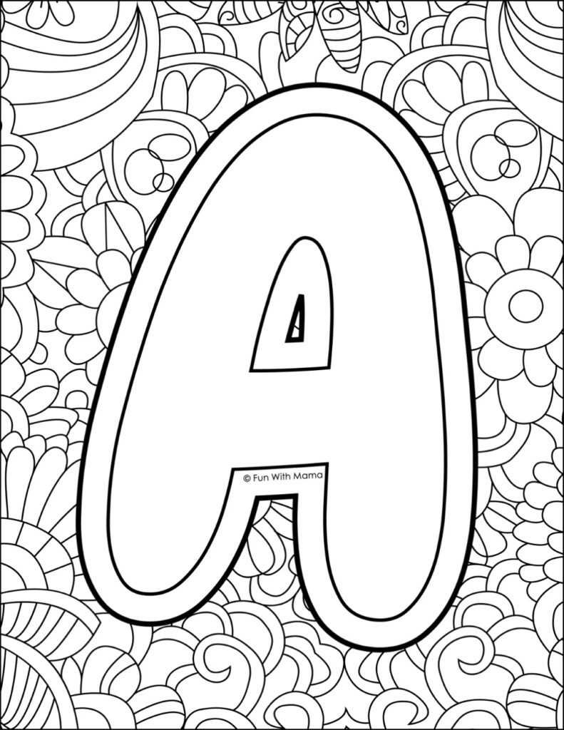 10 FREE Letter A Coloring Pages Fun With Mama