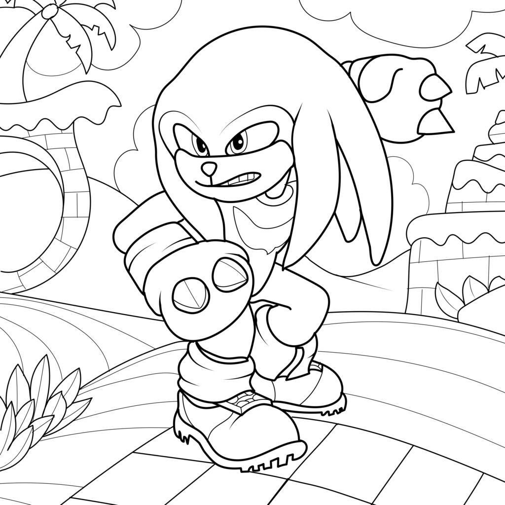 free printable sonic the hedgehog coloring pages