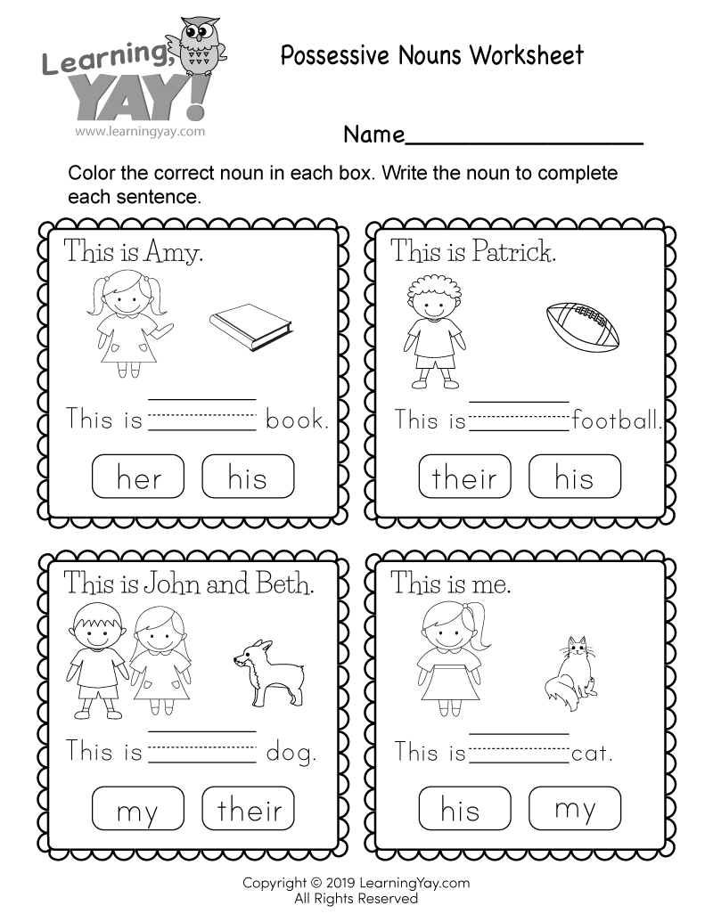 Free Printable Activities For First Graders