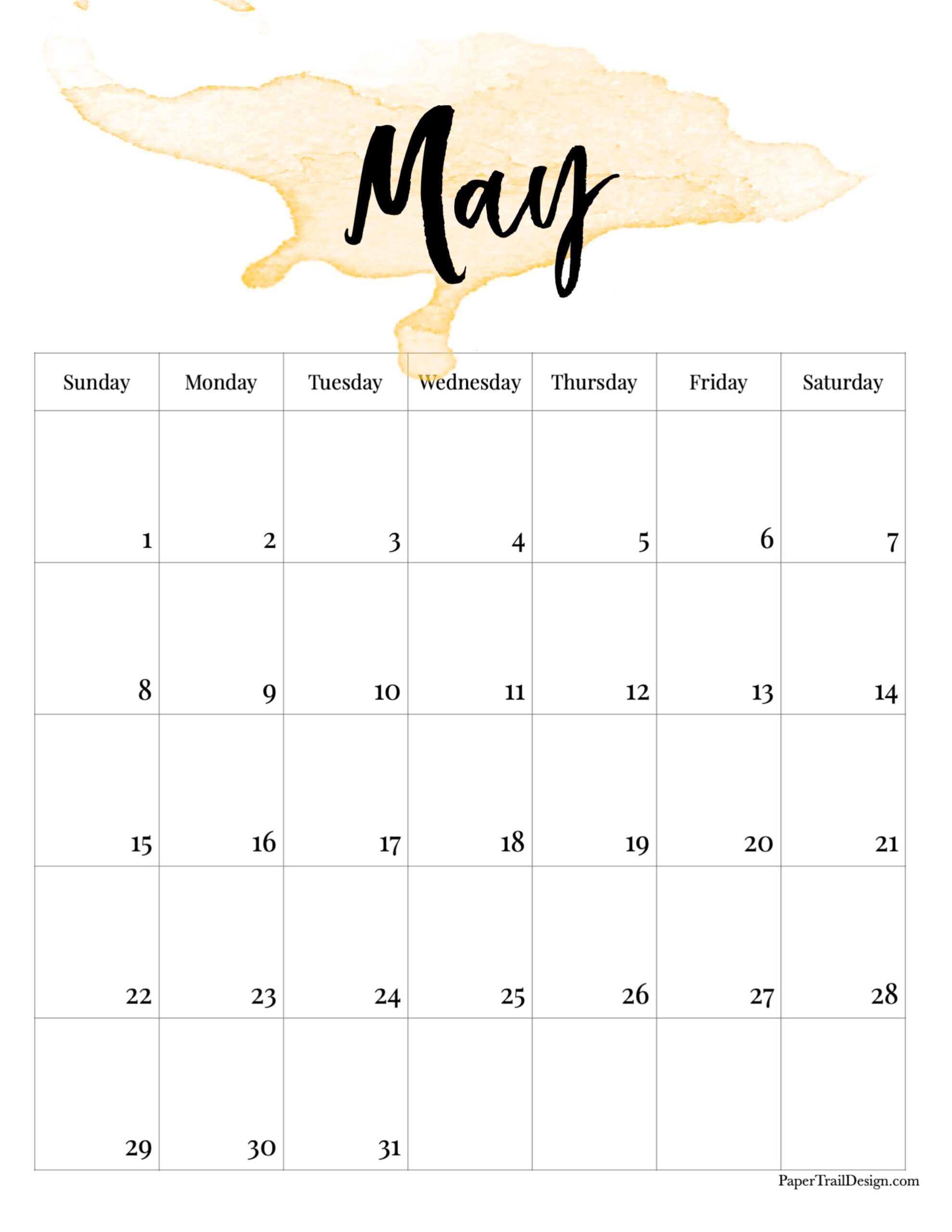 free printable may 2022 calendar