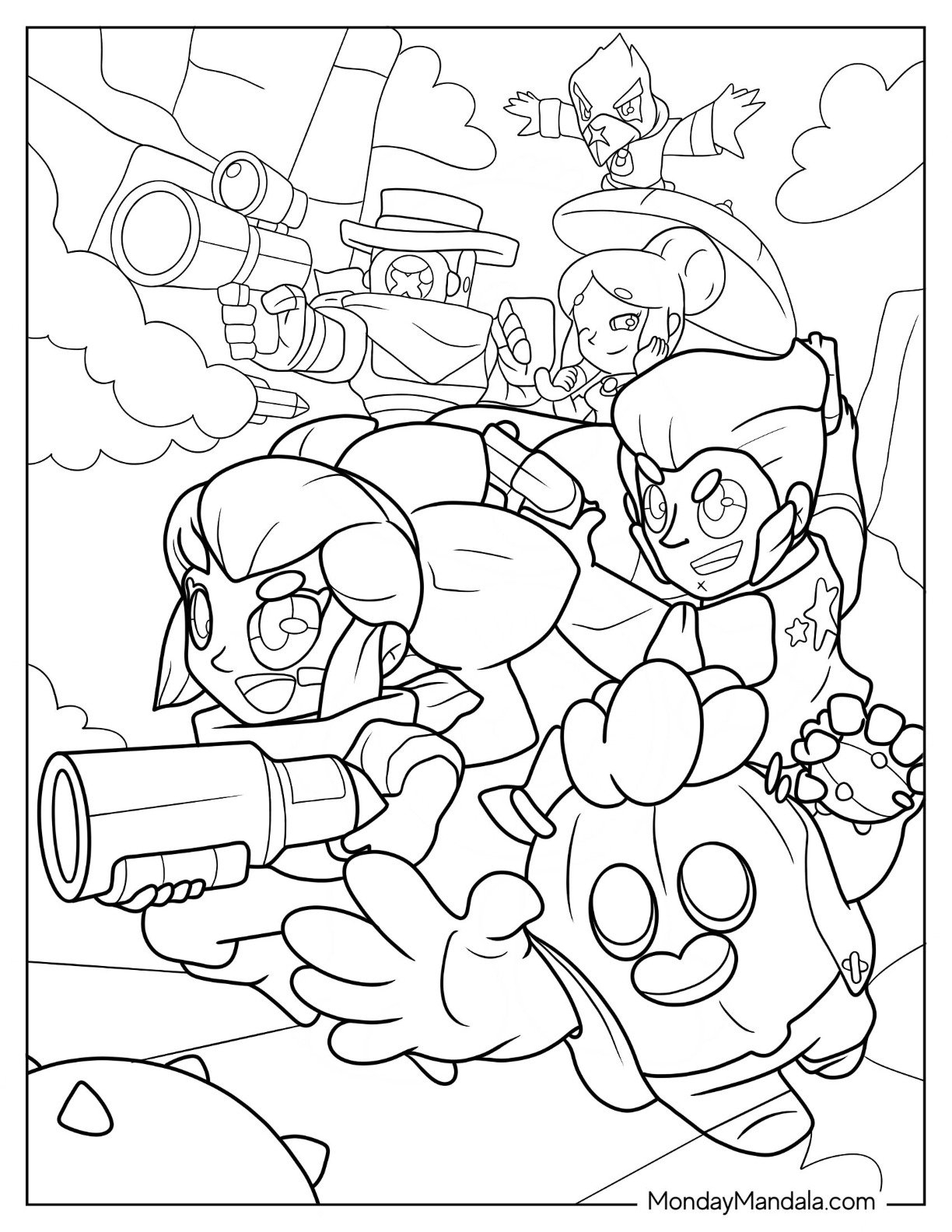 brawl stars printable free character