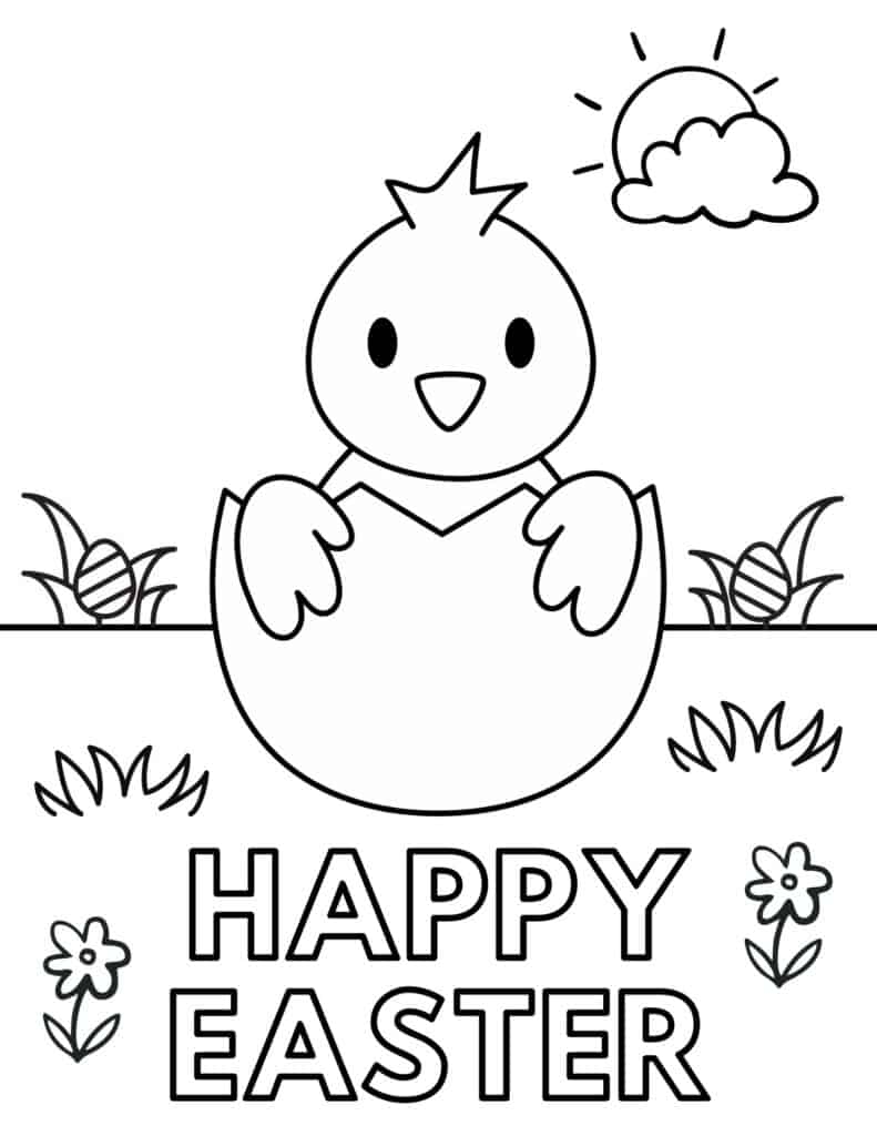 printable easter coloring pages free