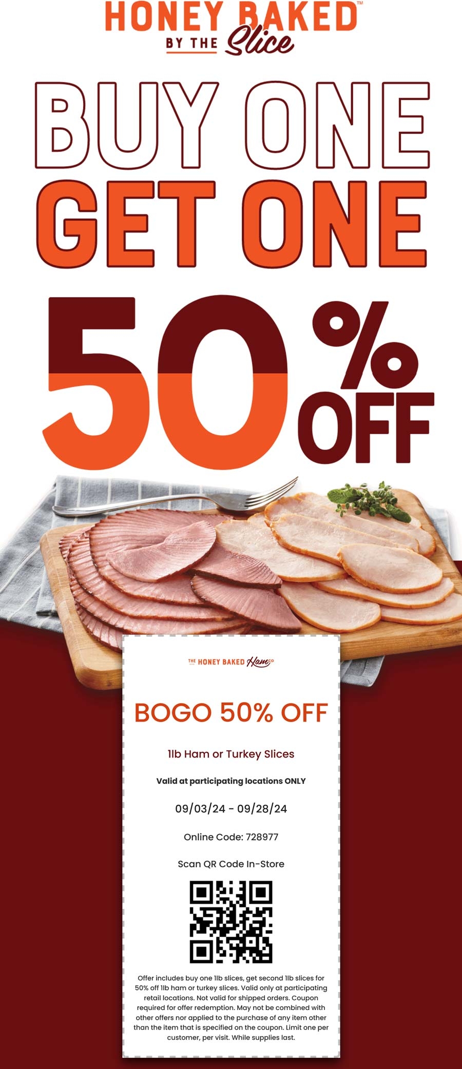 Printable Honey Baked Ham Coupons 2024