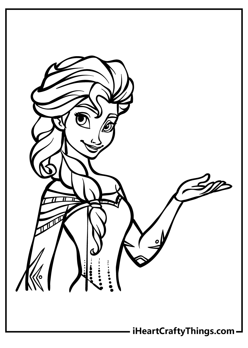 printable frozen colouring pages