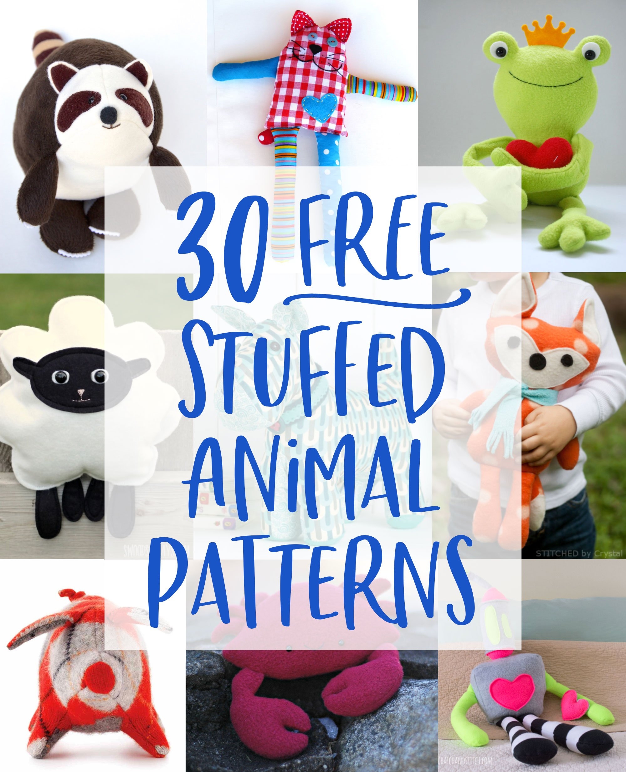 Template Free Printable Animal Sewing Pattern