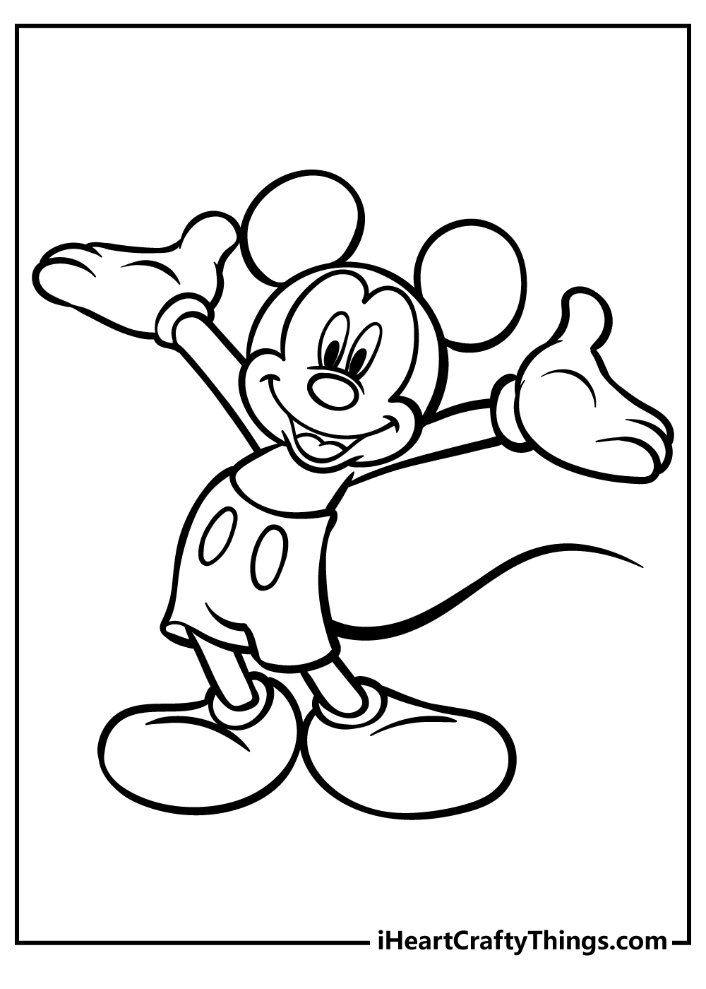 Printable Mickey Mouse Printable Colouring Pages