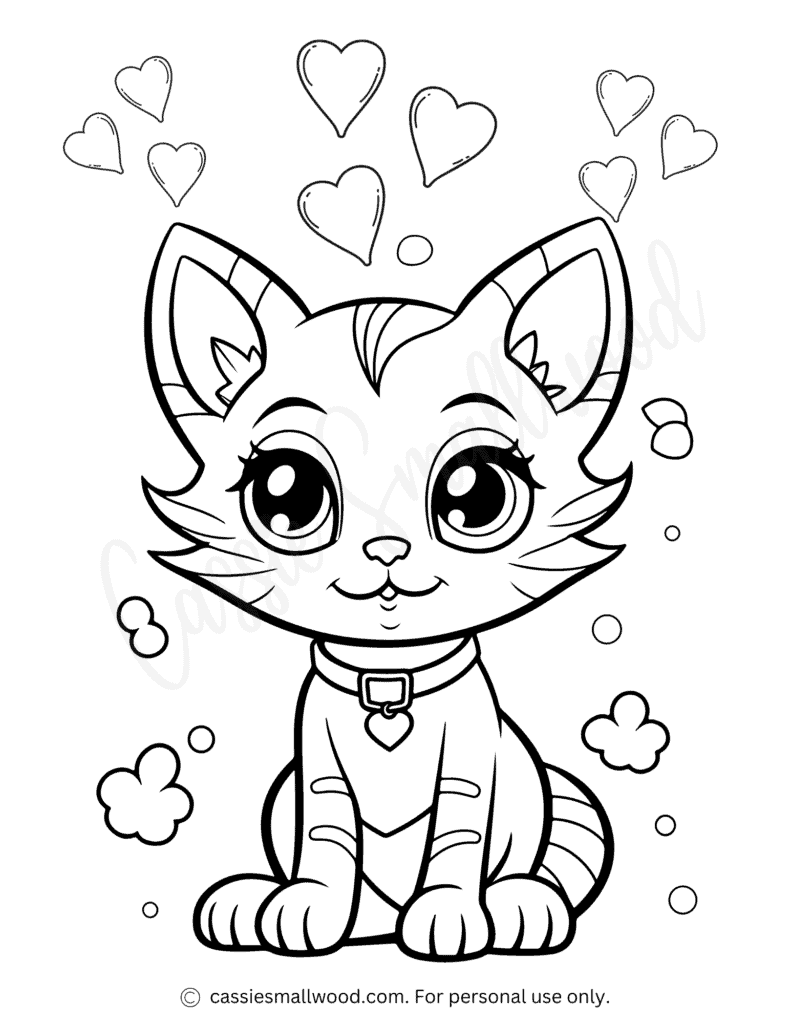 Cat Coloring Pages Free Printable