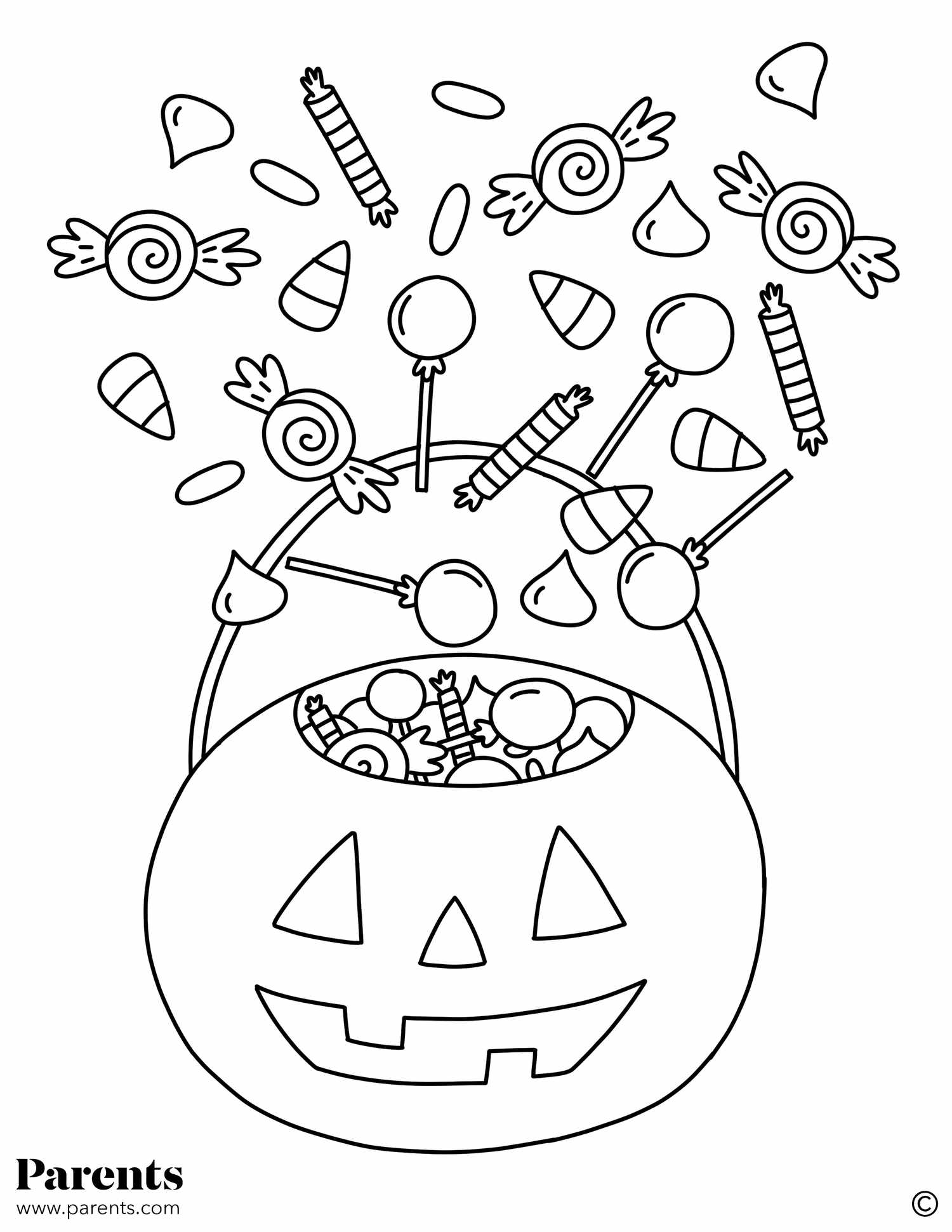 Halloween Color Pages Free Printable