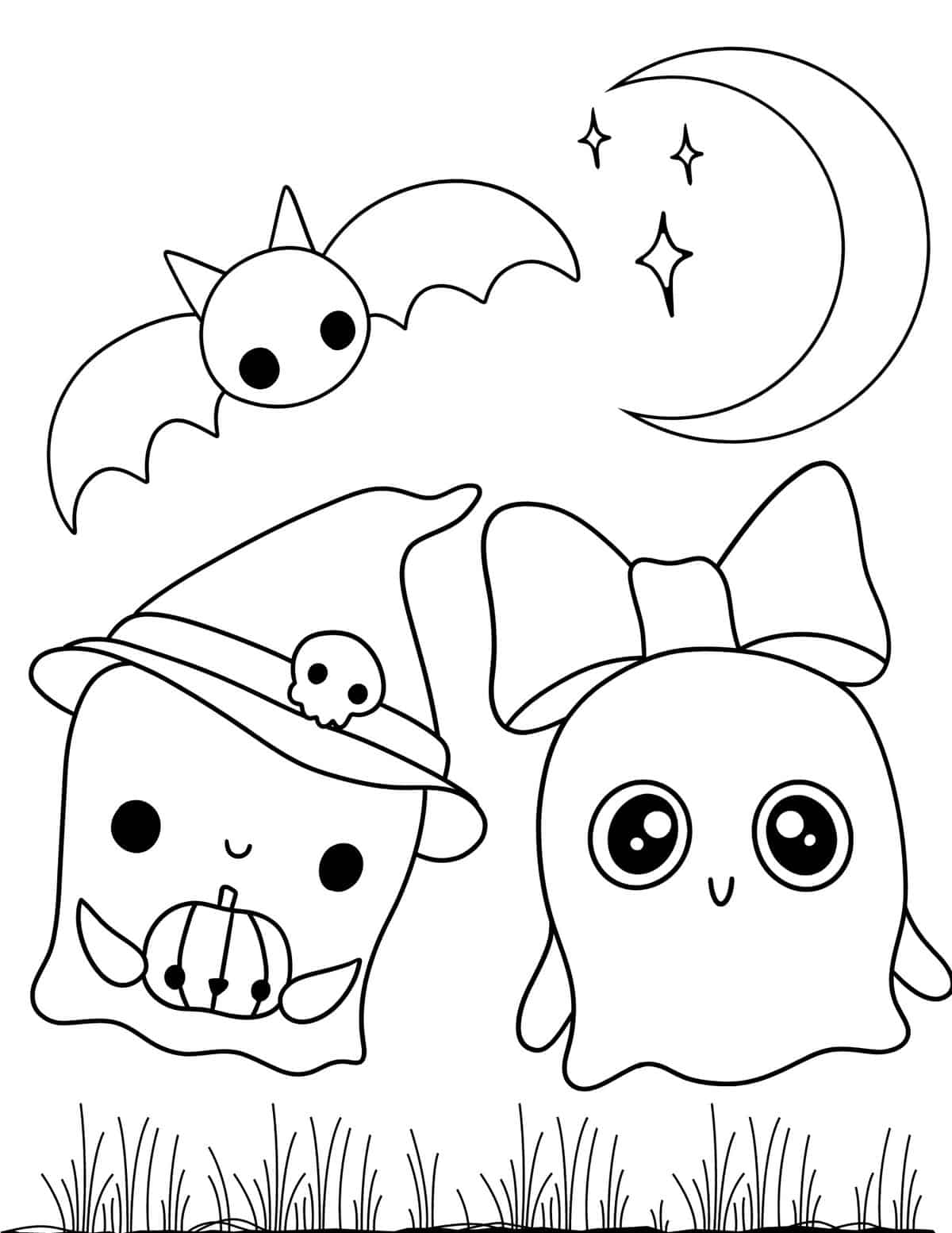 free coloring pages for halloween printable