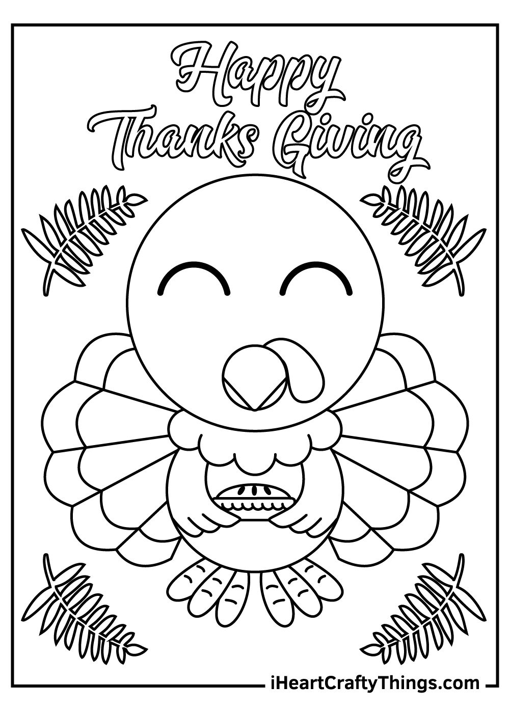 40 Turkey Coloring Pages Free Printables For Thanksgiving 