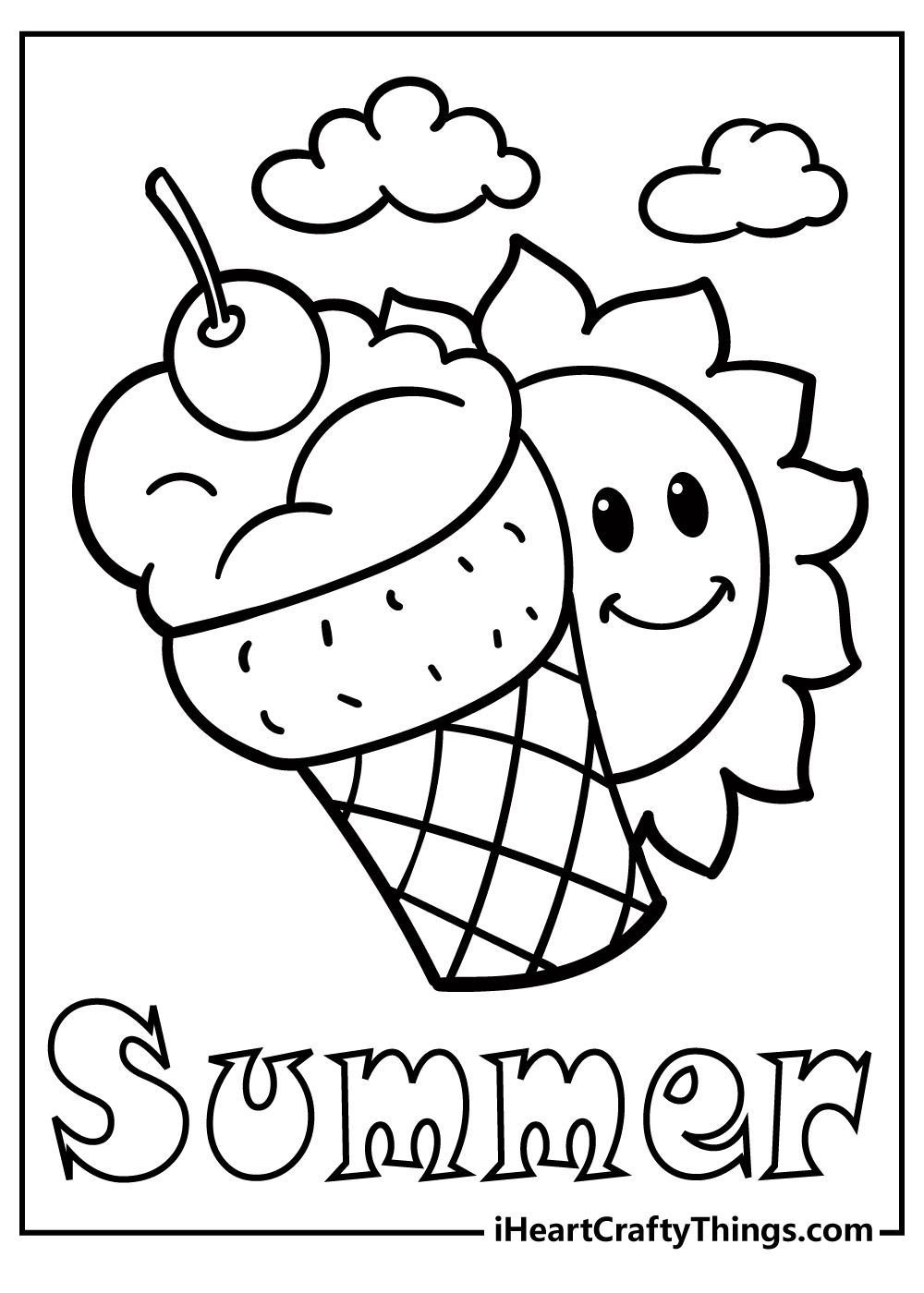 free summer coloring pages printable
