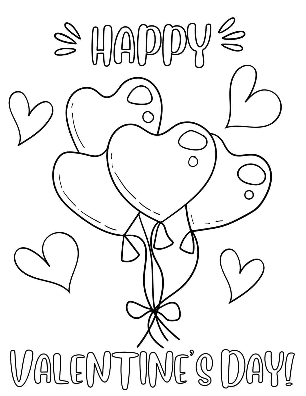 free printable valentines coloring pages